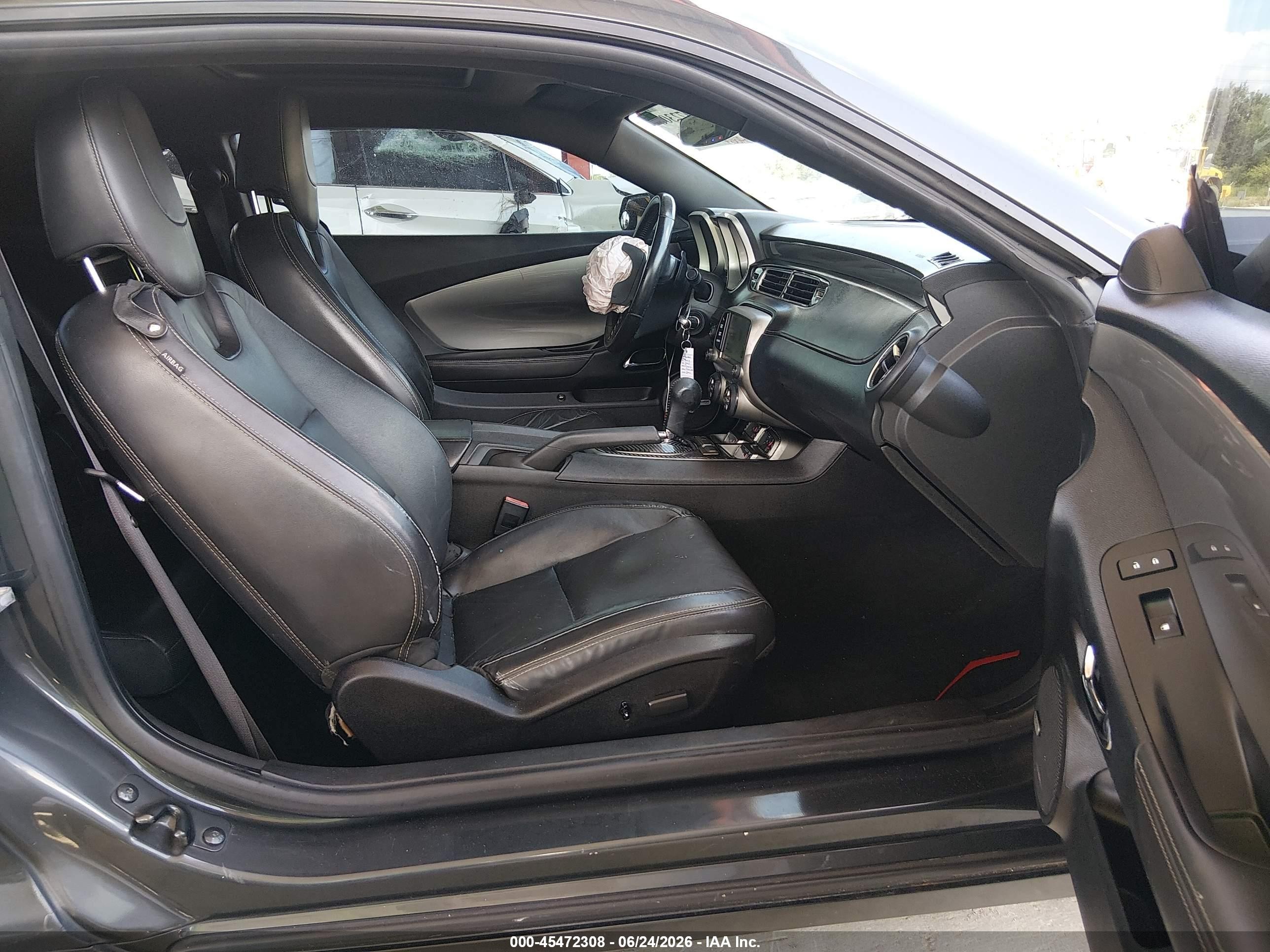 2013 Chevrolet Camaro 2lt Gray vin: 2G1FC1E35D9224573