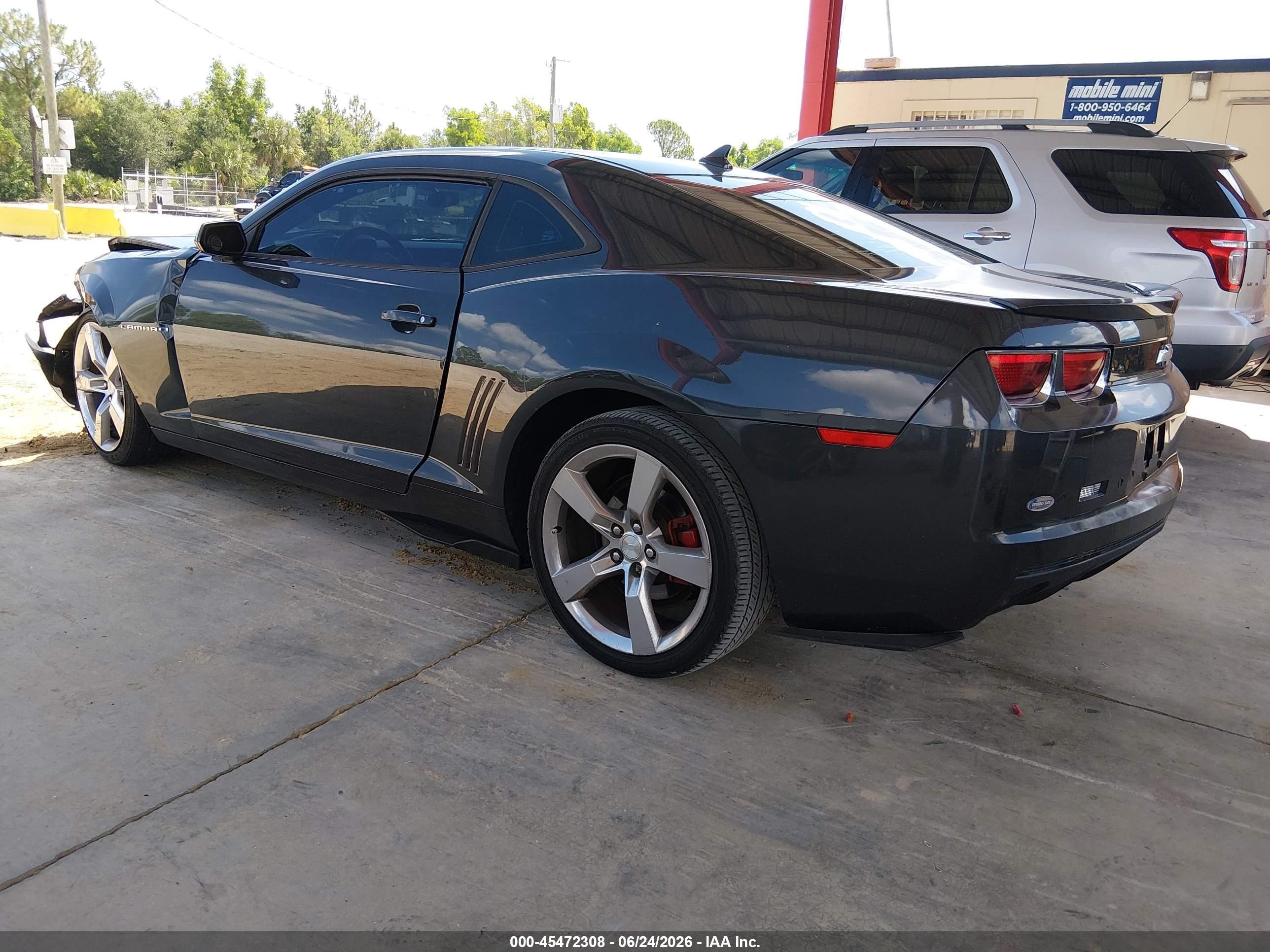 2013 Chevrolet Camaro 2lt Gray vin: 2G1FC1E35D9224573