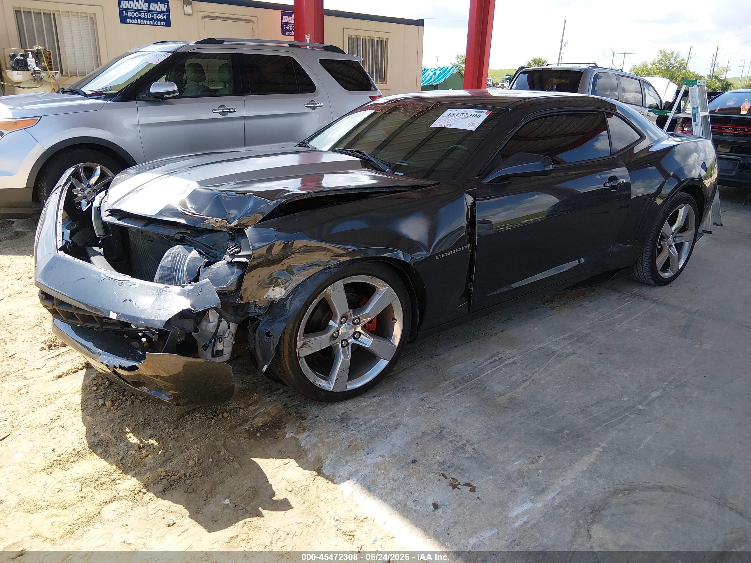 2013 Chevrolet Camaro 2lt Gray vin: 2G1FC1E35D9224573
