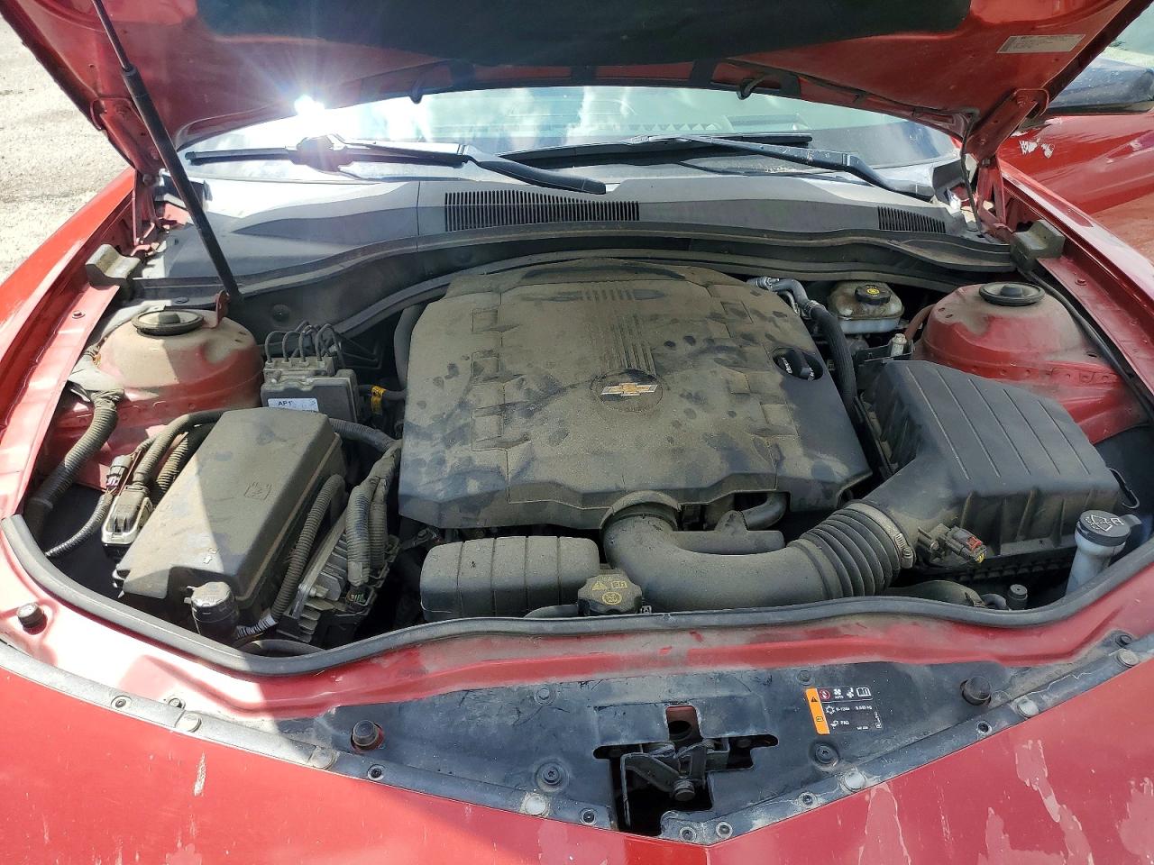 2014 Chevrolet Camaro Lt Red vin: 2G1FC1E35E9216488