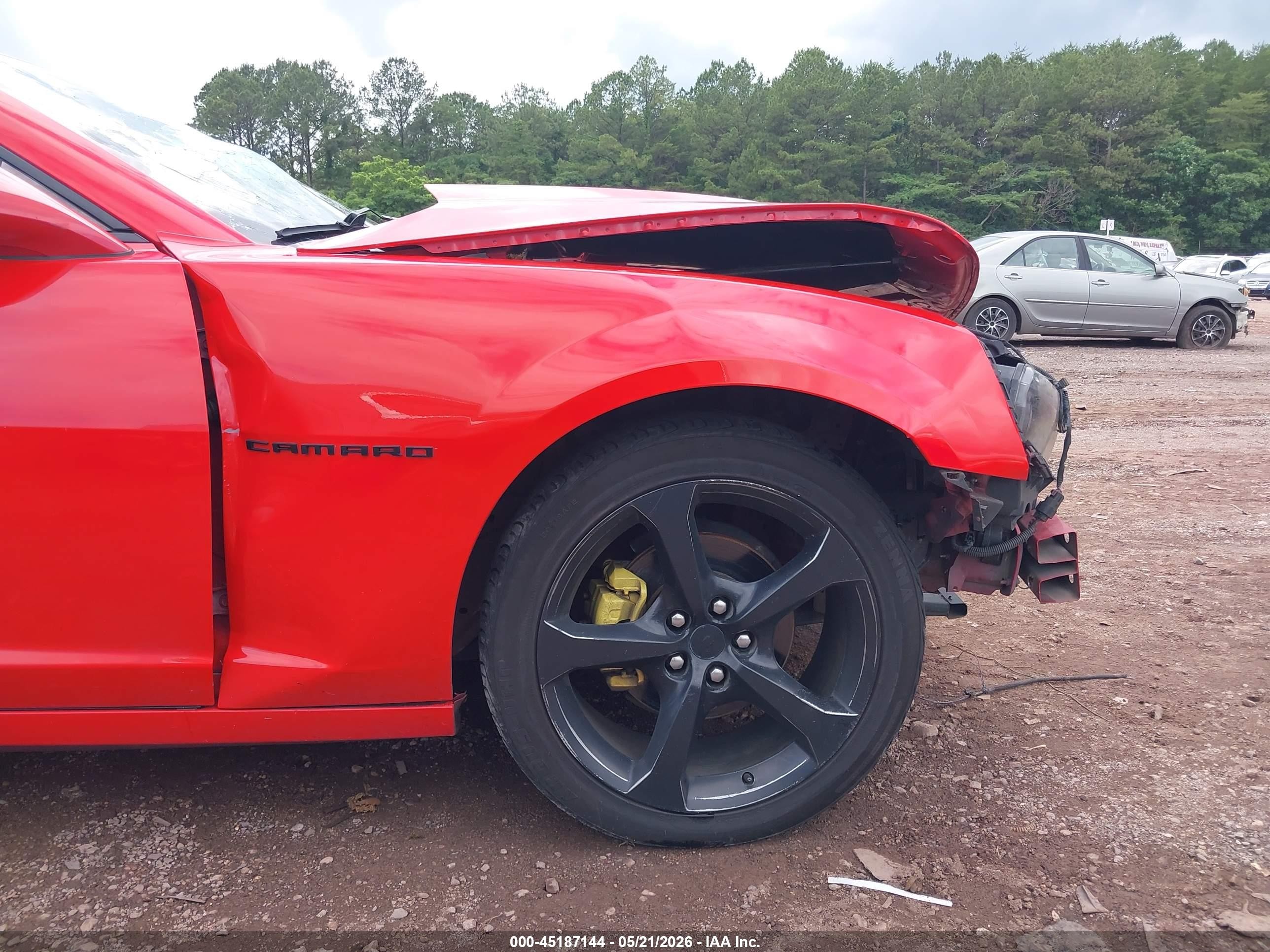 2014 Chevrolet Camaro 2lt Red vin: 2G1FC1E35E9225143