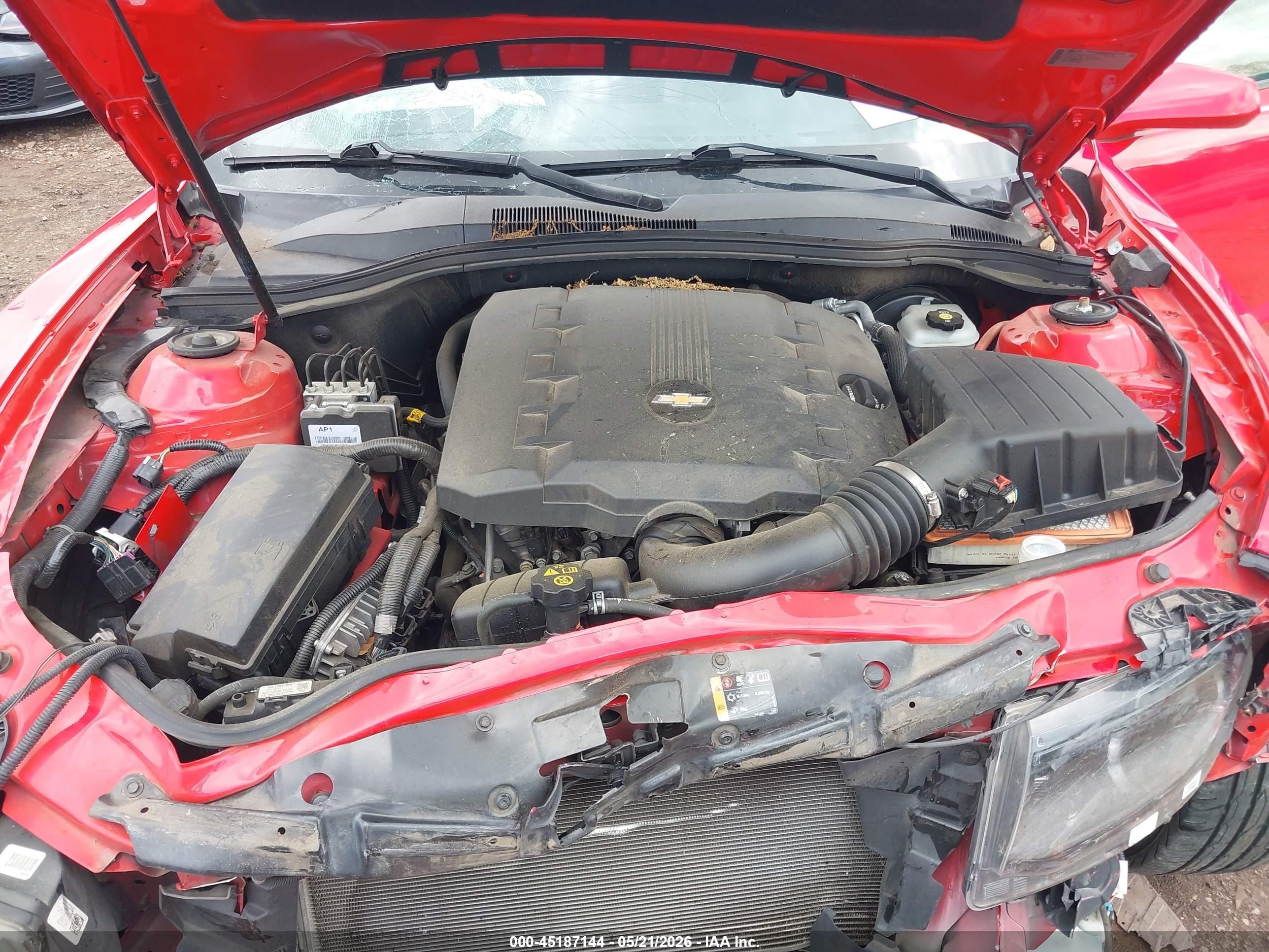 2014 Chevrolet Camaro 2lt Red vin: 2G1FC1E35E9225143