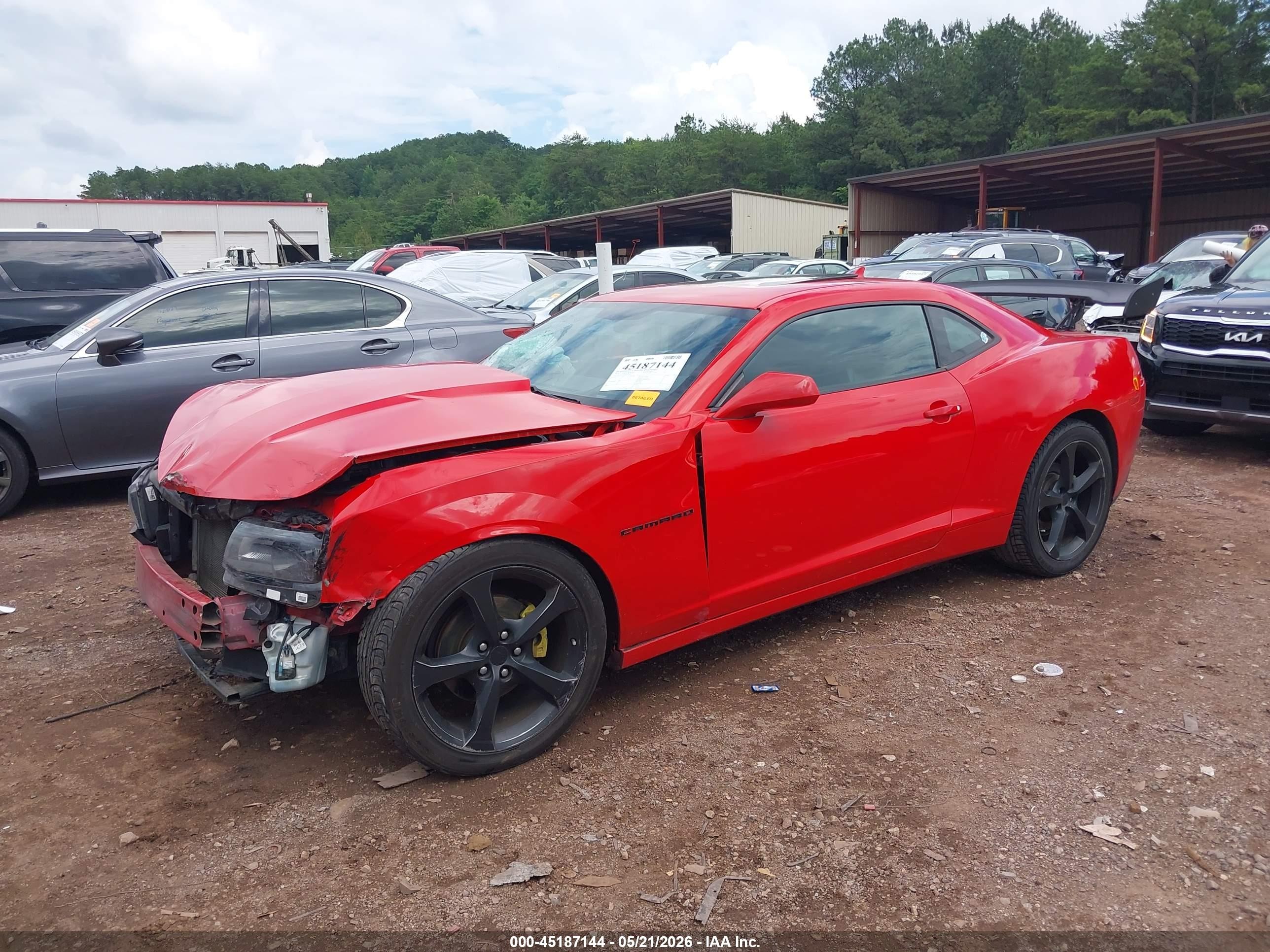2014 Chevrolet Camaro 2lt Red vin: 2G1FC1E35E9225143