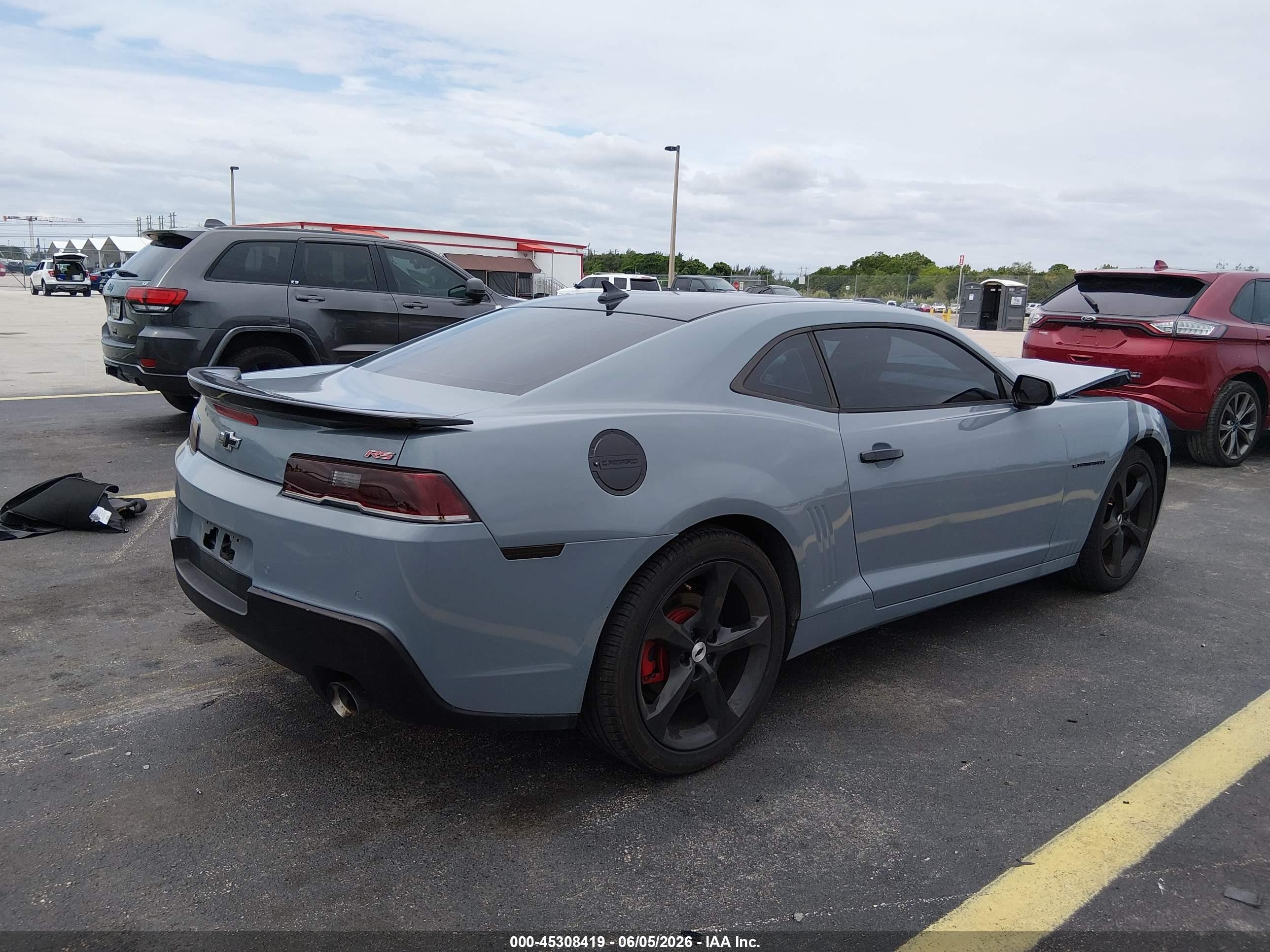 2014 Chevrolet Camaro 2lt Gray vin: 2G1FC1E35E9242315
