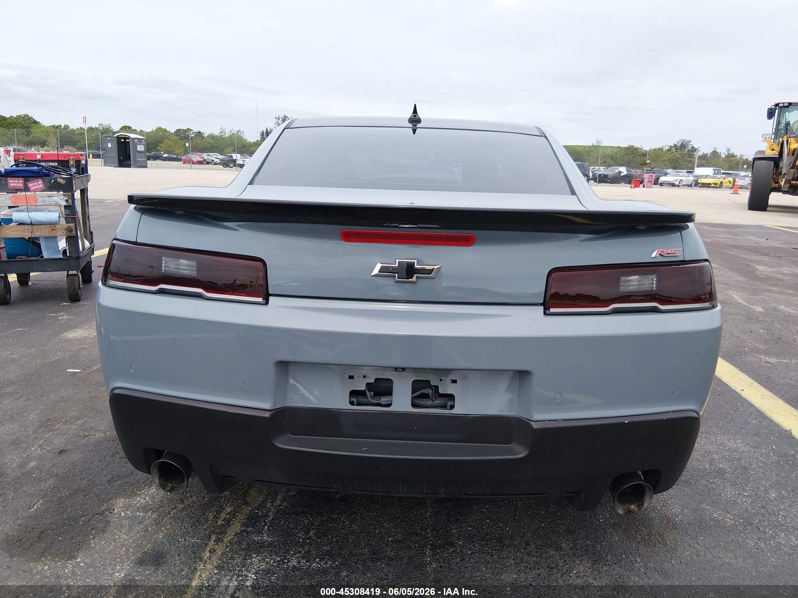 2014 Chevrolet Camaro 2lt Gray vin: 2G1FC1E35E9242315