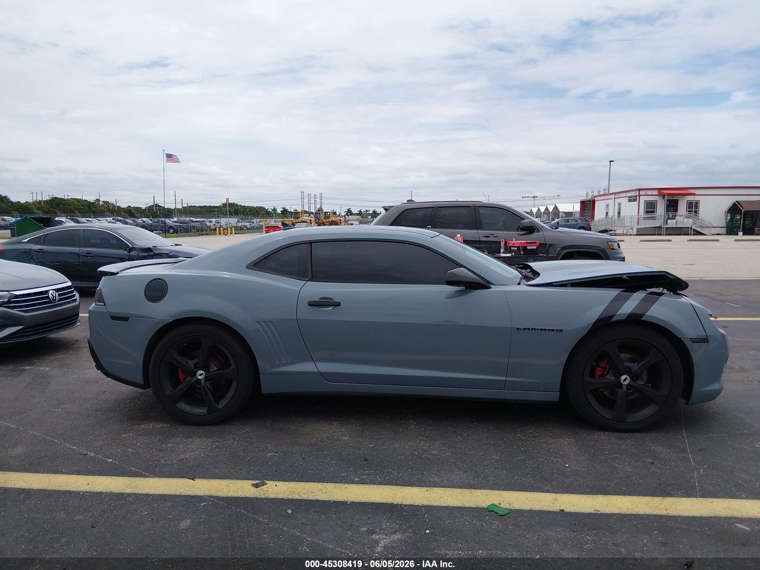 2014 Chevrolet Camaro 2lt Gray vin: 2G1FC1E35E9242315