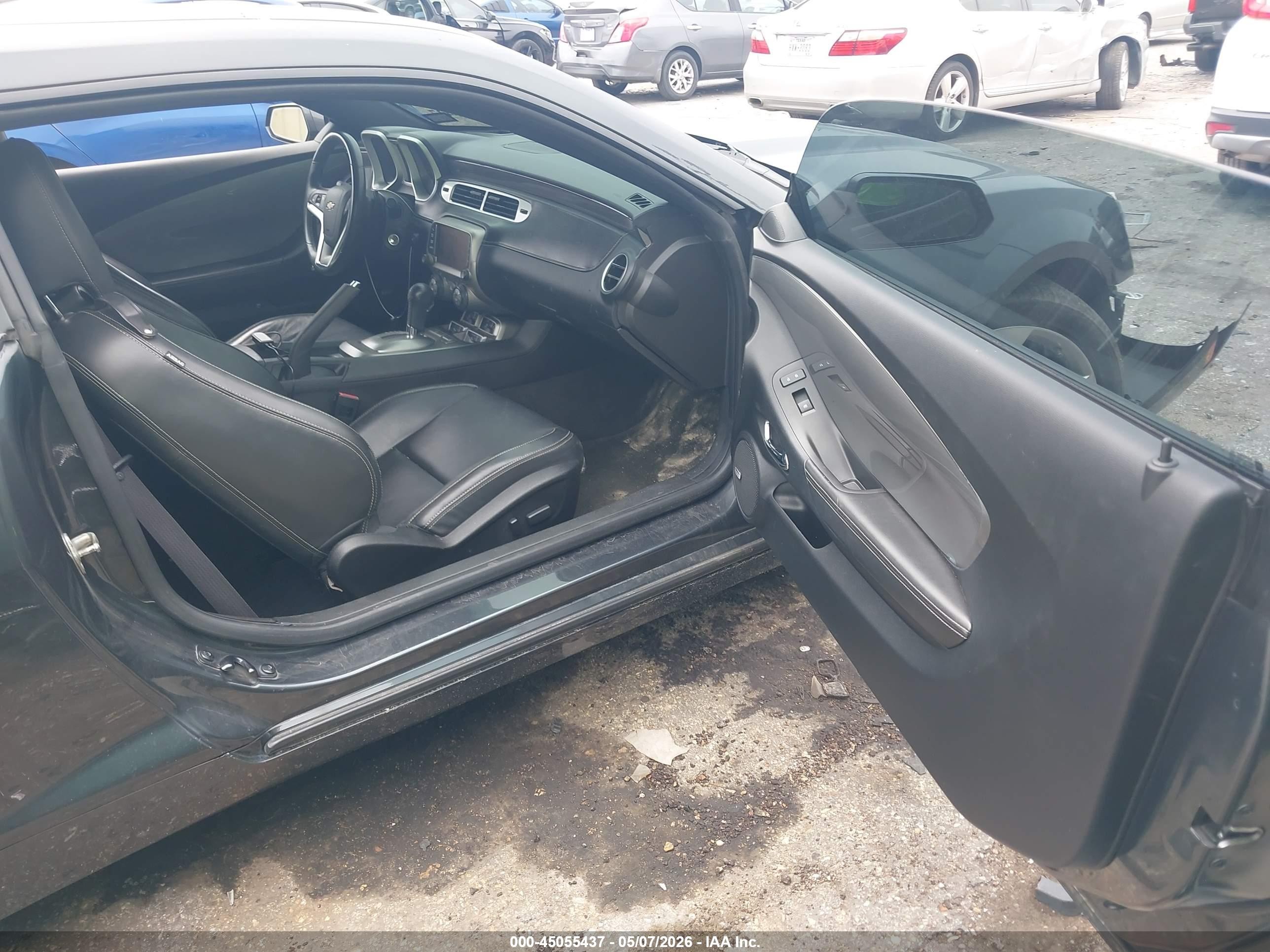 2014 Chevrolet Camaro 2lt Black vin: 2G1FC1E35E9287268