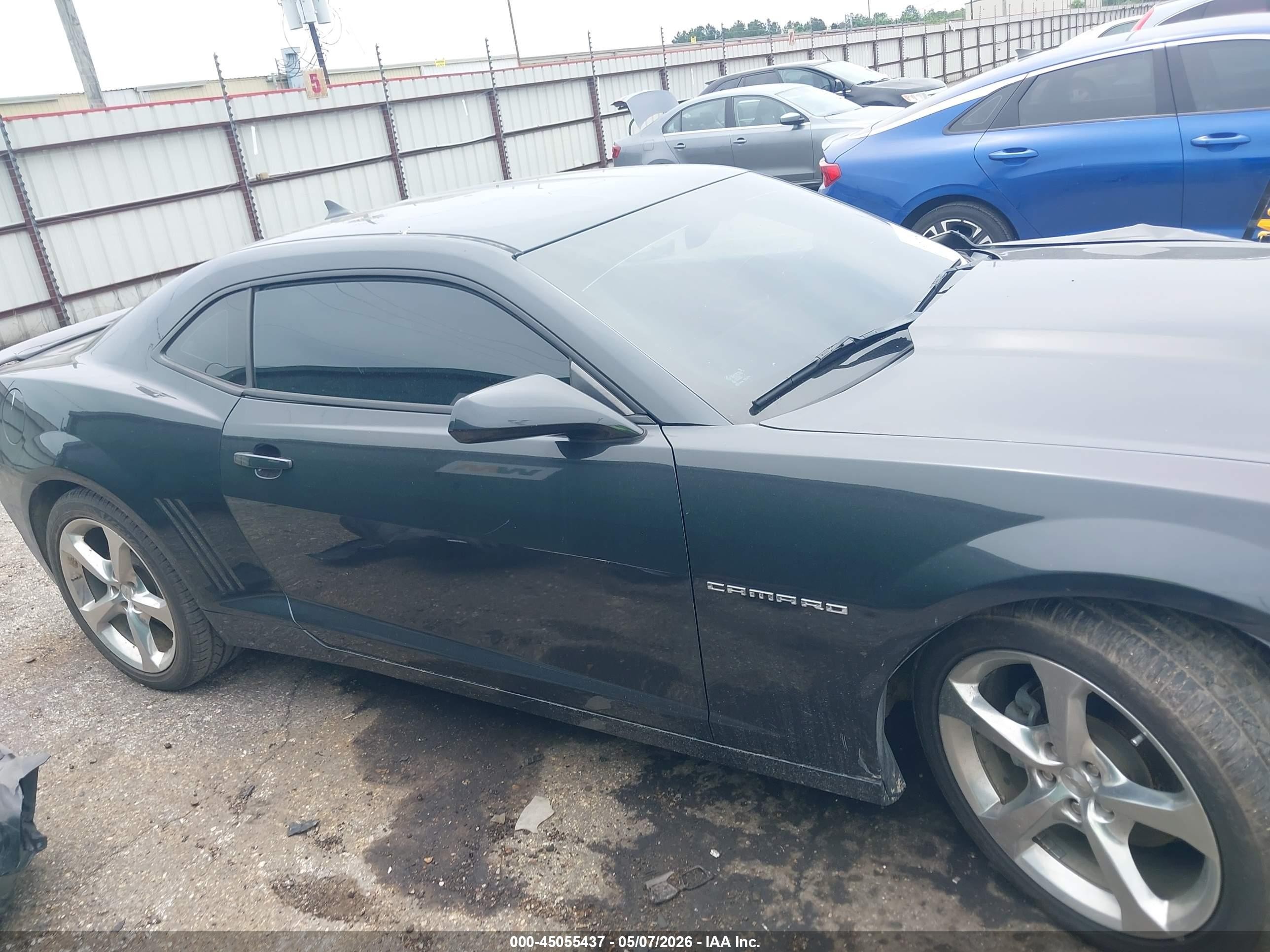 2014 Chevrolet Camaro 2lt Black vin: 2G1FC1E35E9287268