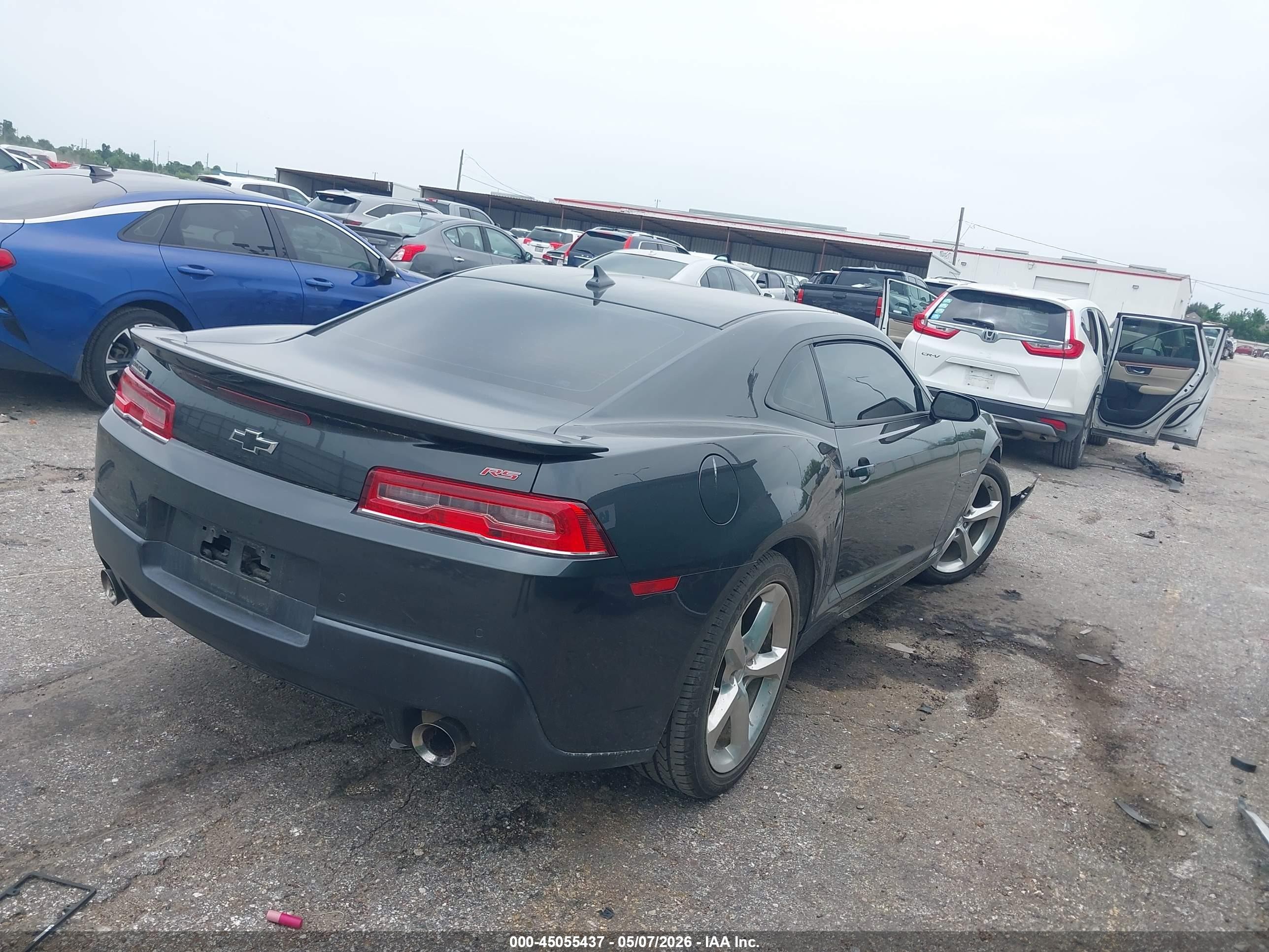 2014 Chevrolet Camaro 2lt Black vin: 2G1FC1E35E9287268