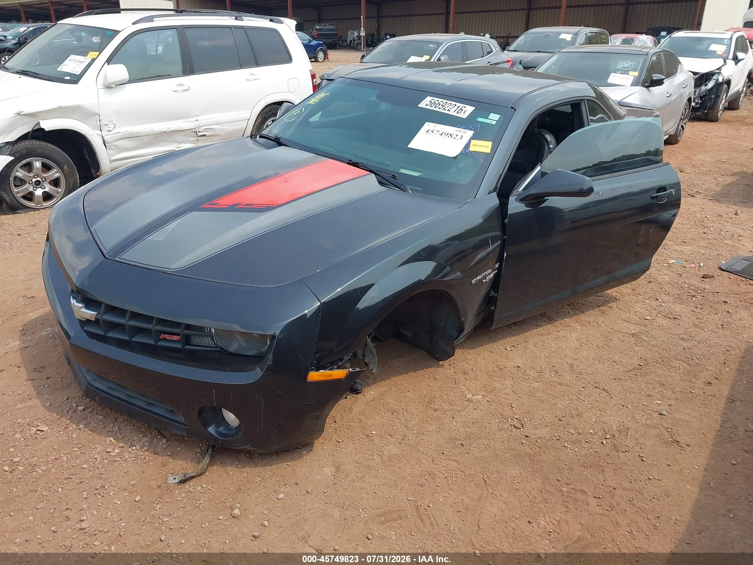 2012 Chevrolet Camaro 2lt Black vin: 2G1FC1E36C9120589