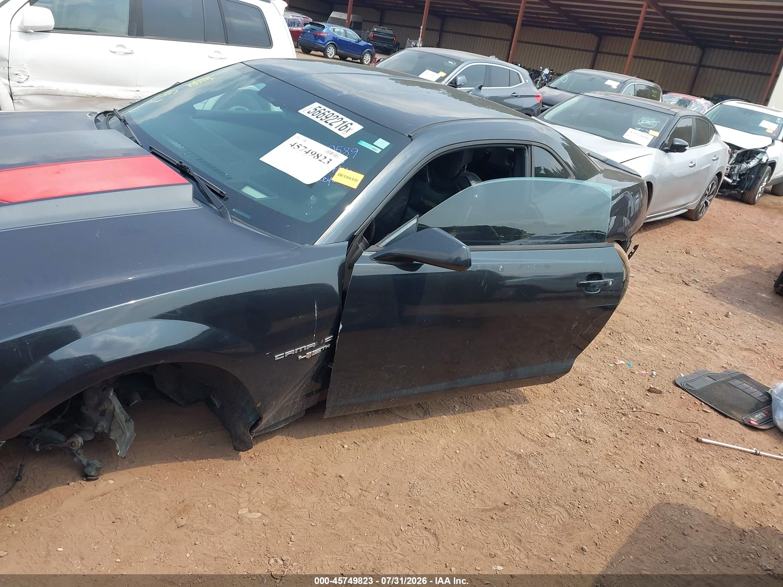 2012 Chevrolet Camaro 2lt Black vin: 2G1FC1E36C9120589