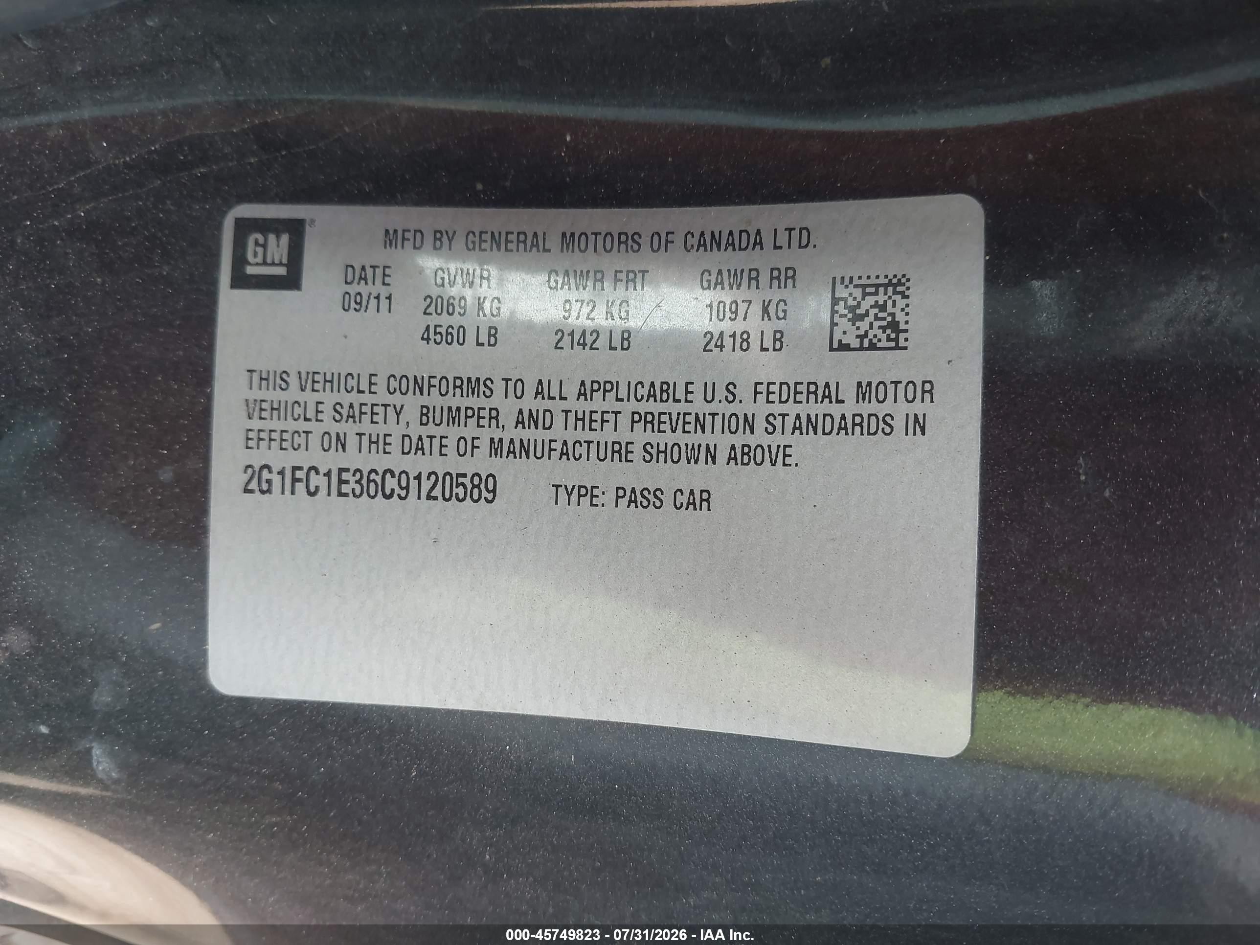 2012 Chevrolet Camaro 2lt Black vin: 2G1FC1E36C9120589