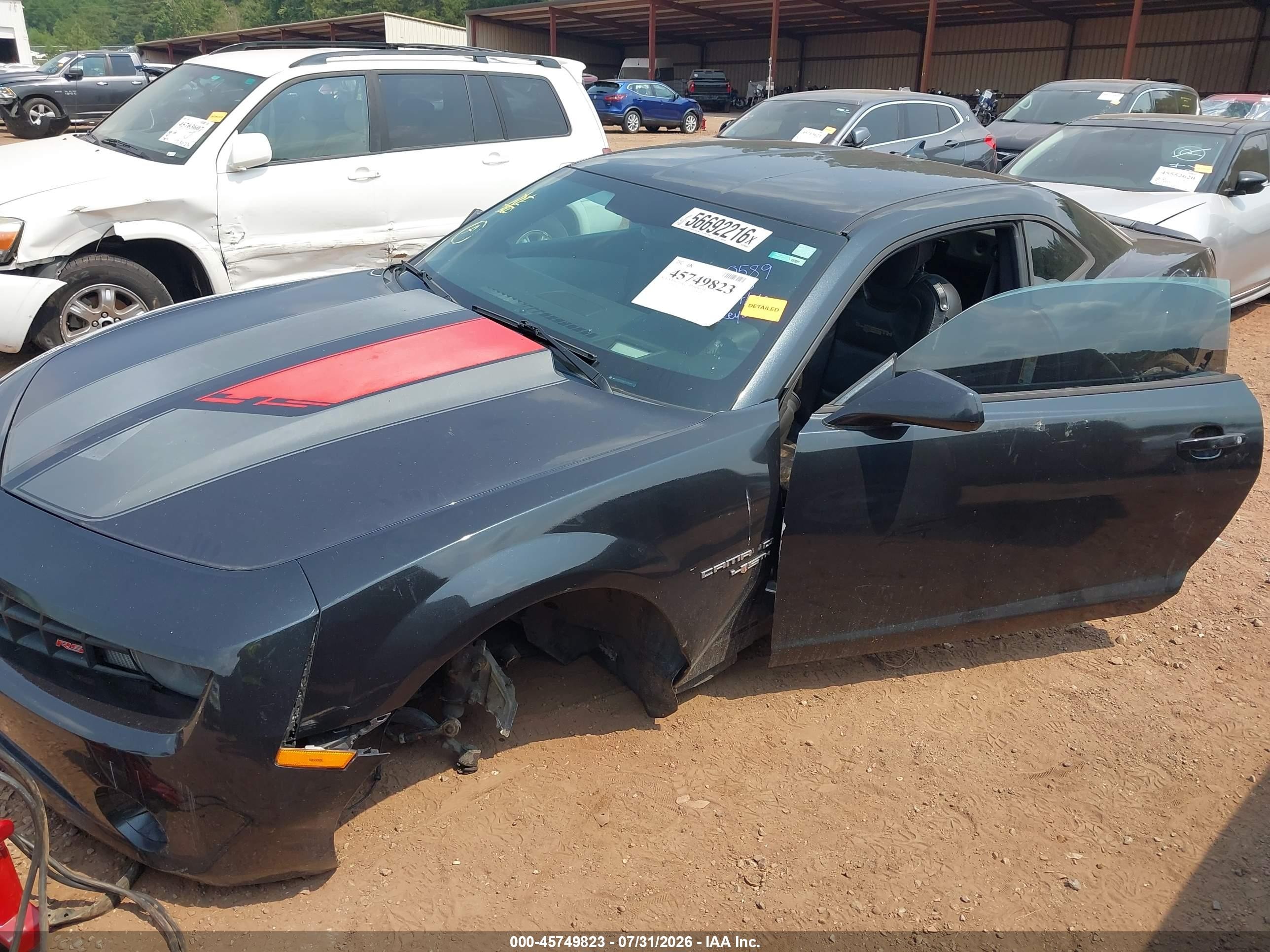 2012 Chevrolet Camaro 2lt Black vin: 2G1FC1E36C9120589