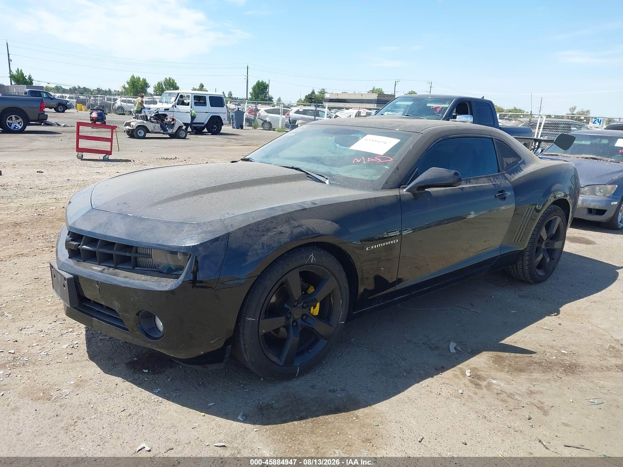 2012 Chevrolet Camaro 2lt Черный vin: 2G1FC1E36C9122469