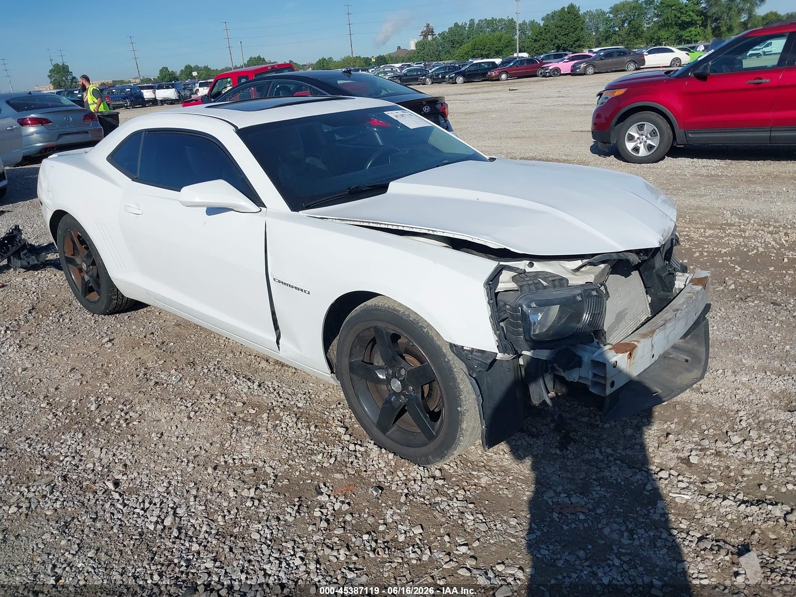 2012 Chevrolet Camaro 2lt Белый vin: 2G1FC1E36C9136565