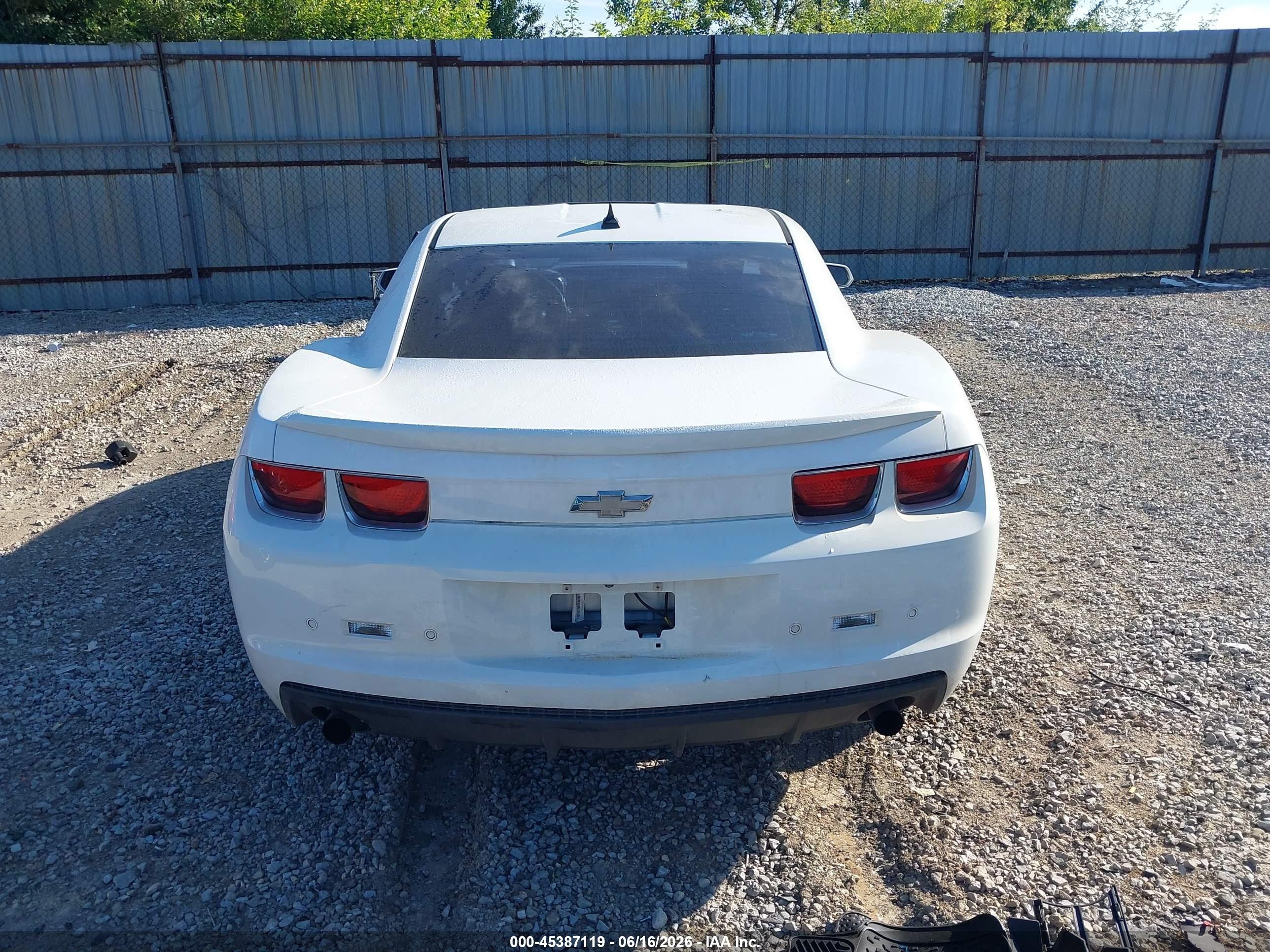 2012 Chevrolet Camaro 2lt White vin: 2G1FC1E36C9136565