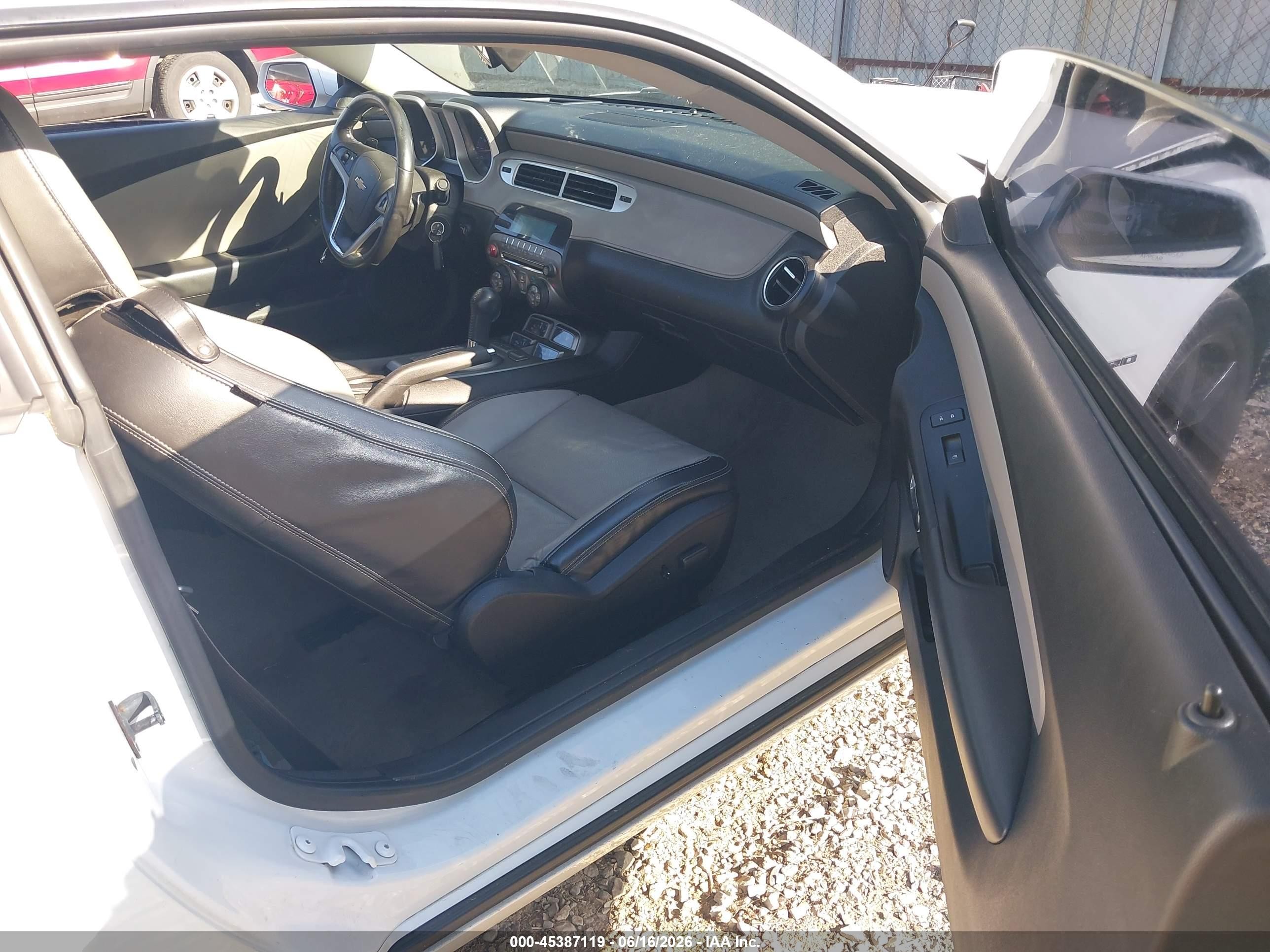 2012 Chevrolet Camaro 2lt White vin: 2G1FC1E36C9136565