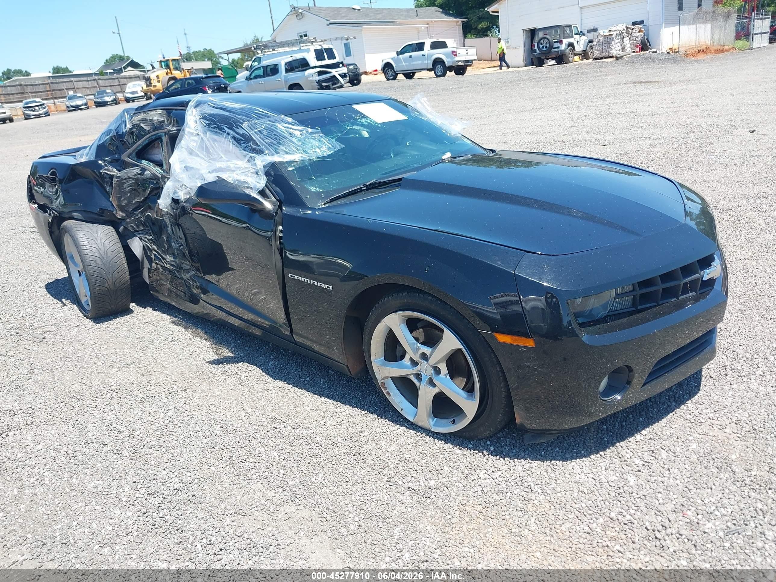 2013 Chevrolet Camaro 2lt Black vin: 2G1FC1E36D9130055