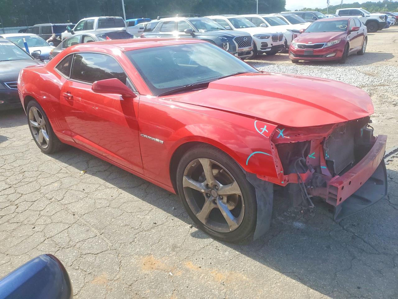 2013 Chevrolet Camaro Lt Red vin: 2G1FC1E36D9171611
