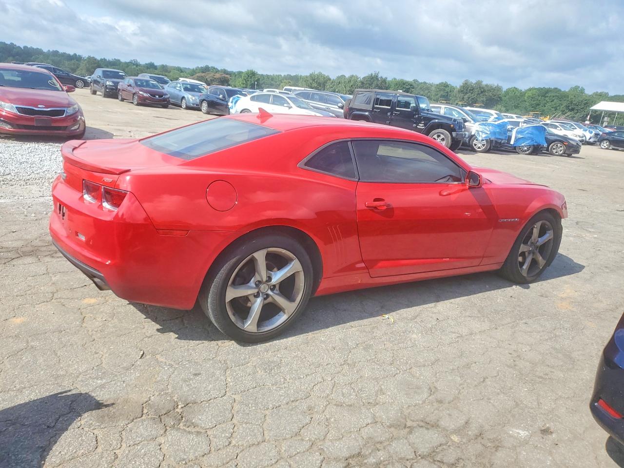 2013 Chevrolet Camaro Lt Red vin: 2G1FC1E36D9171611