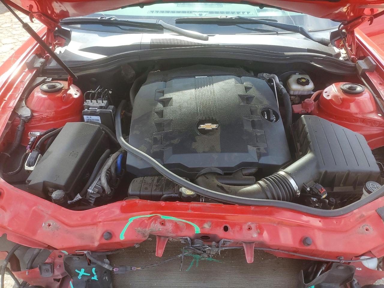 2013 Chevrolet Camaro Lt Red vin: 2G1FC1E36D9171611