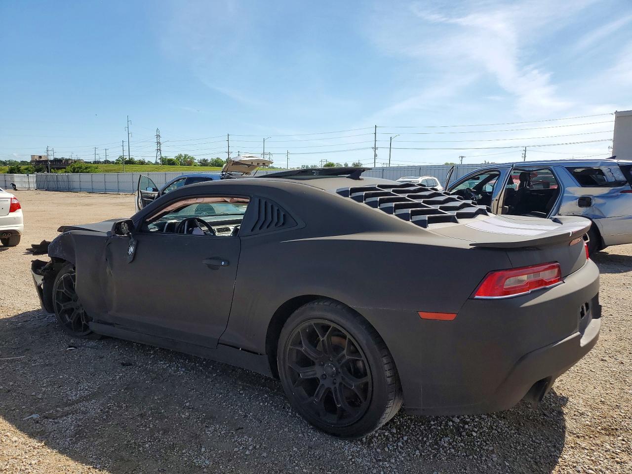2014 Chevrolet Camaro Lt Black vin: 2G1FC1E36E9307477