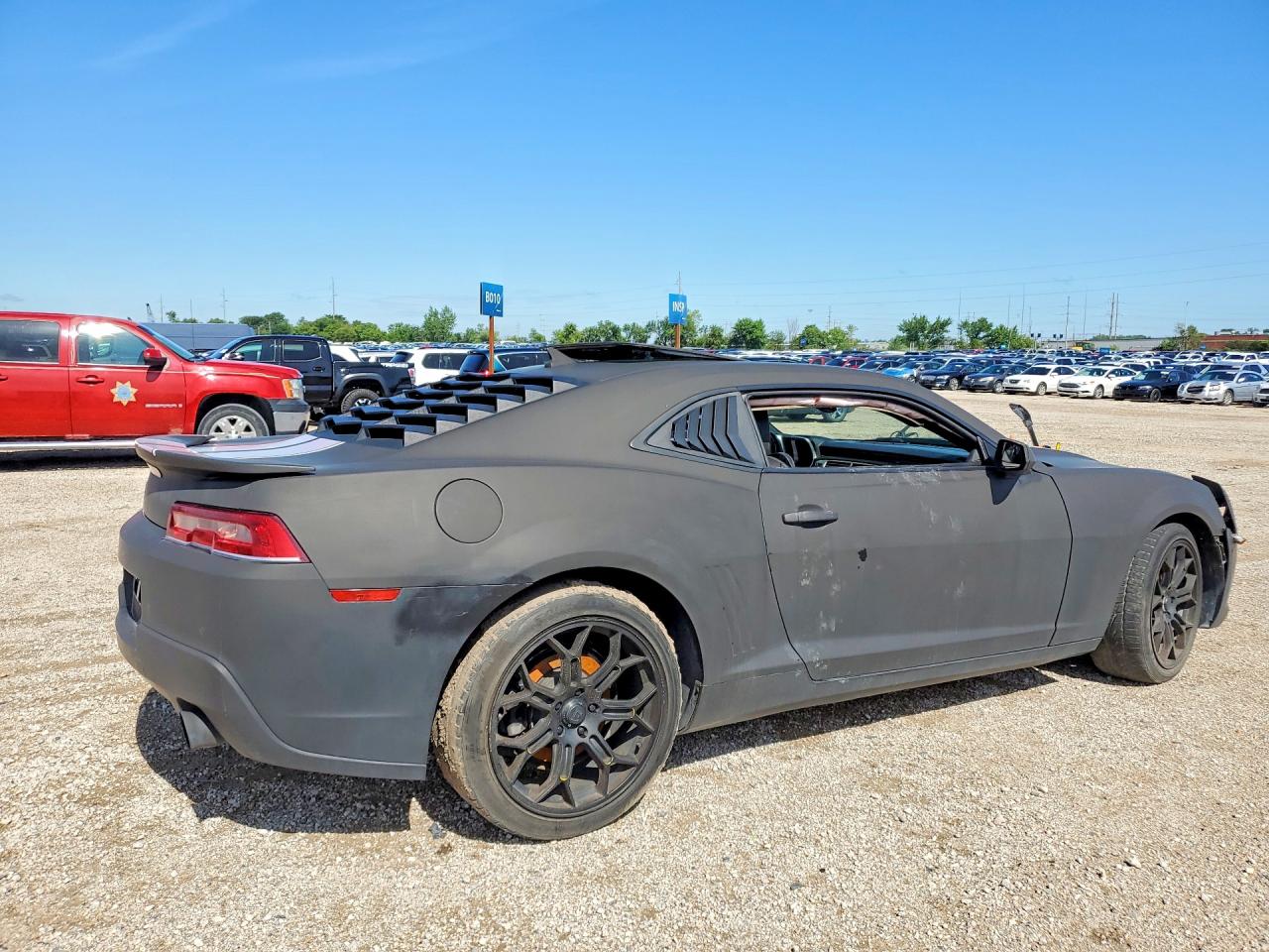 2014 Chevrolet Camaro Lt Black vin: 2G1FC1E36E9307477