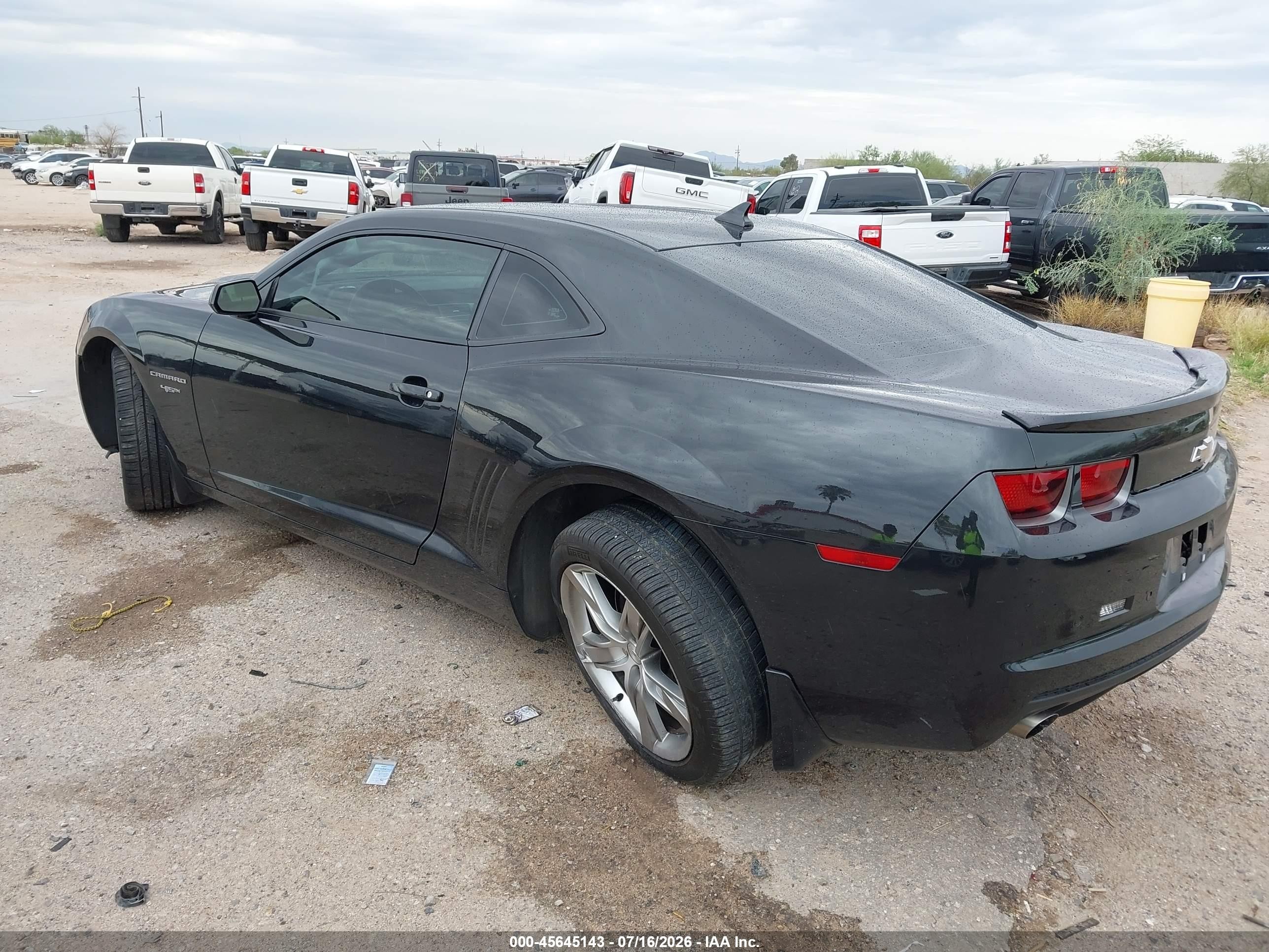 2012 Chevrolet Camaro 2lt Черный vin: 2G1FC1E37C9139541