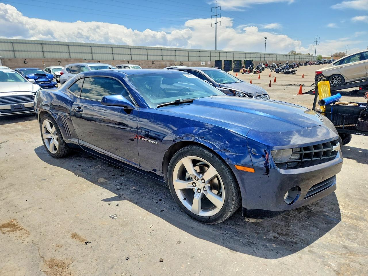 2012 Chevrolet Camaro Lt Blue vin: 2G1FC1E37C9146733