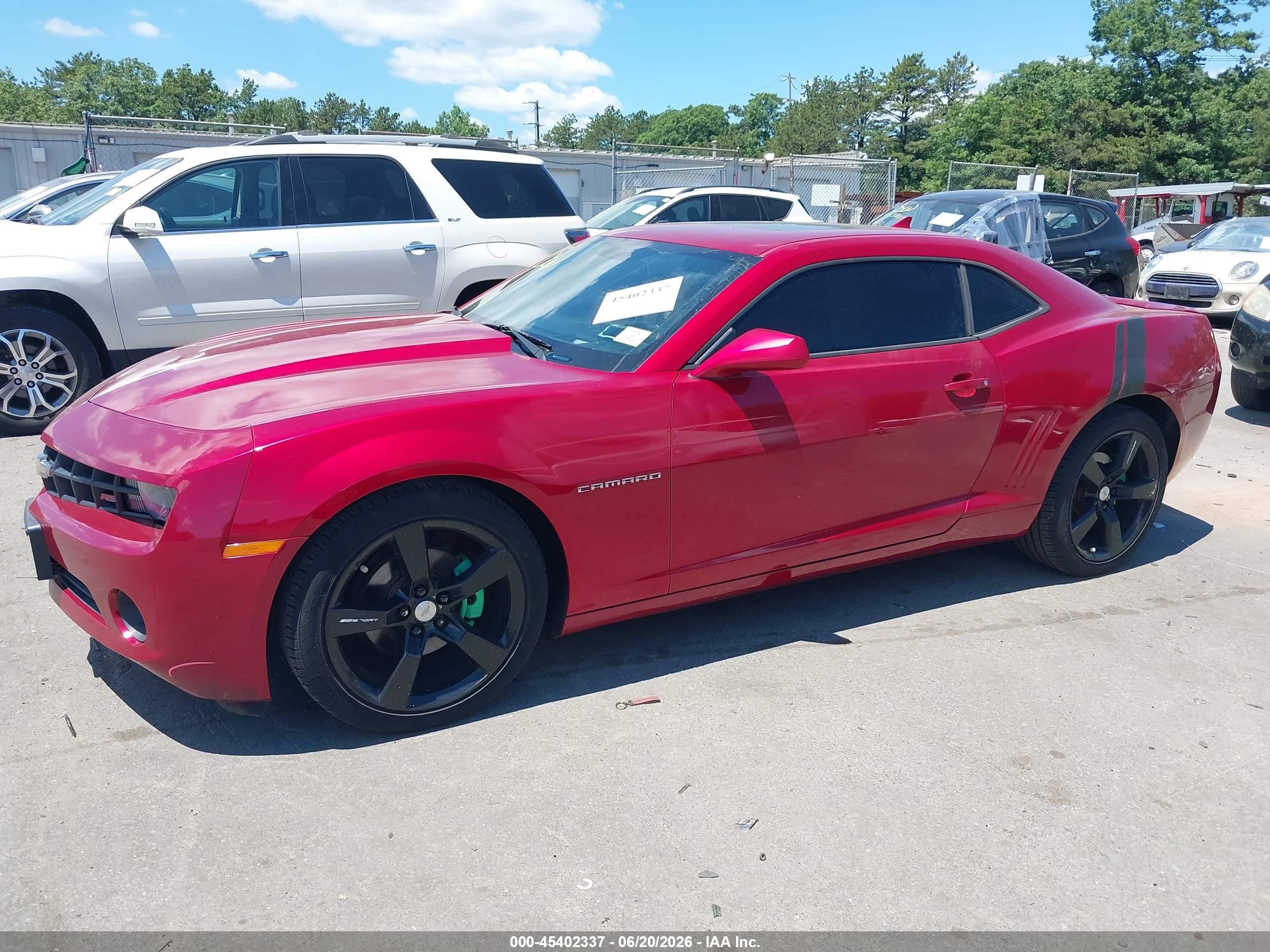 2013 Chevrolet Camaro 2lt Red vin: 2G1FC1E37D9178812