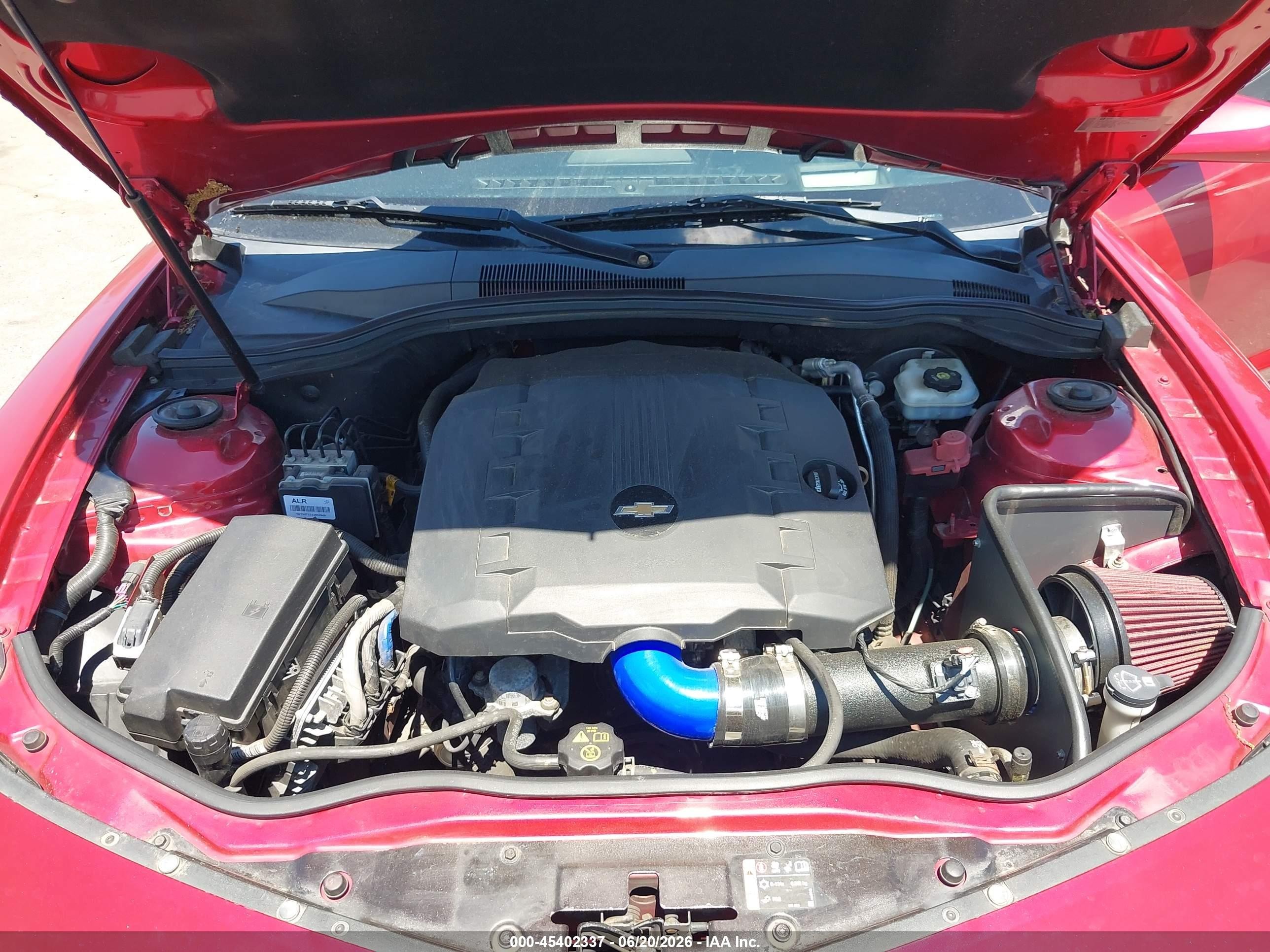 2013 Chevrolet Camaro 2lt Red vin: 2G1FC1E37D9178812