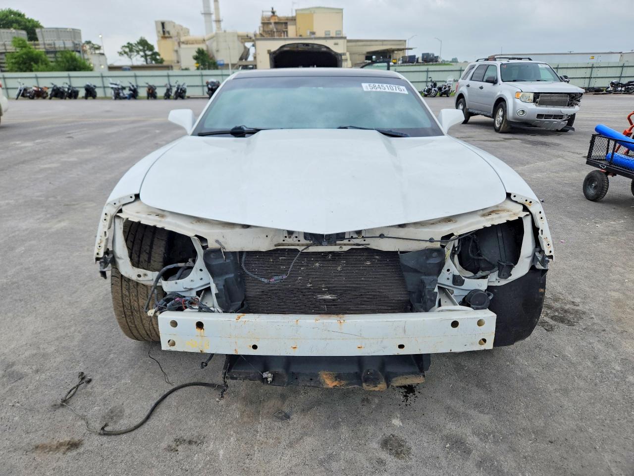 2013 Chevrolet Camaro Lt White vin: 2G1FC1E37D9224767