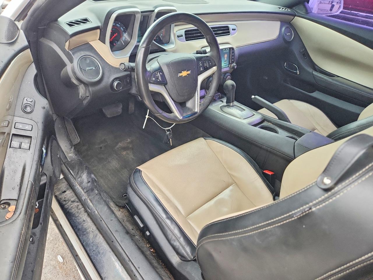 2013 Chevrolet Camaro Lt White vin: 2G1FC1E37D9224767