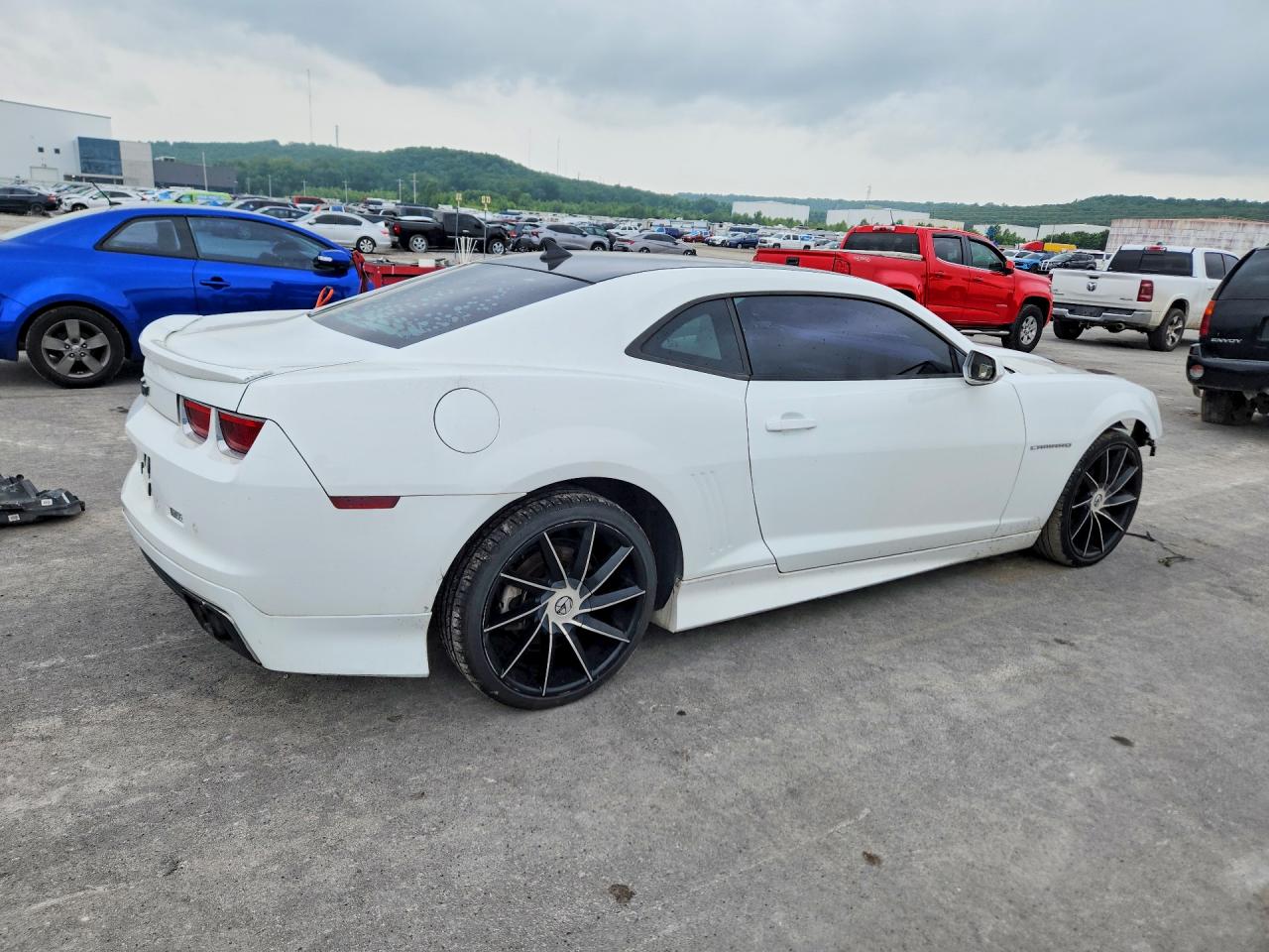 2013 Chevrolet Camaro Lt White vin: 2G1FC1E37D9224767