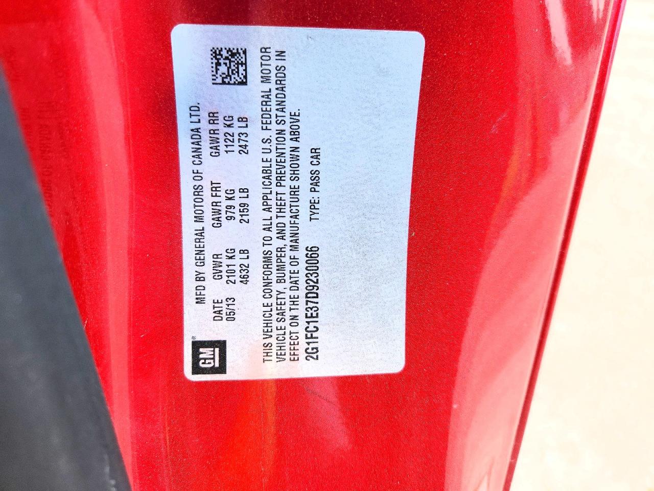 2013 Chevrolet Camaro Lt Maroon vin: 2G1FC1E37D9230066