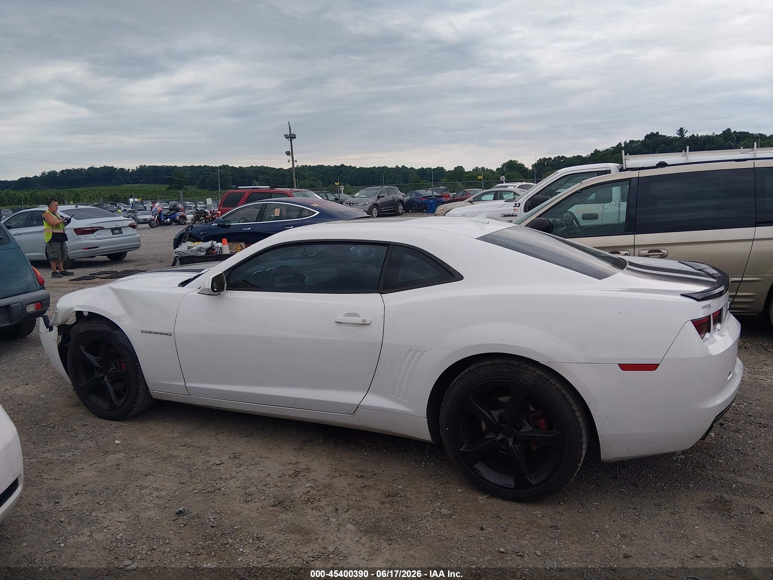 2013 Chevrolet Camaro 2lt White vin: 2G1FC1E37D9243318