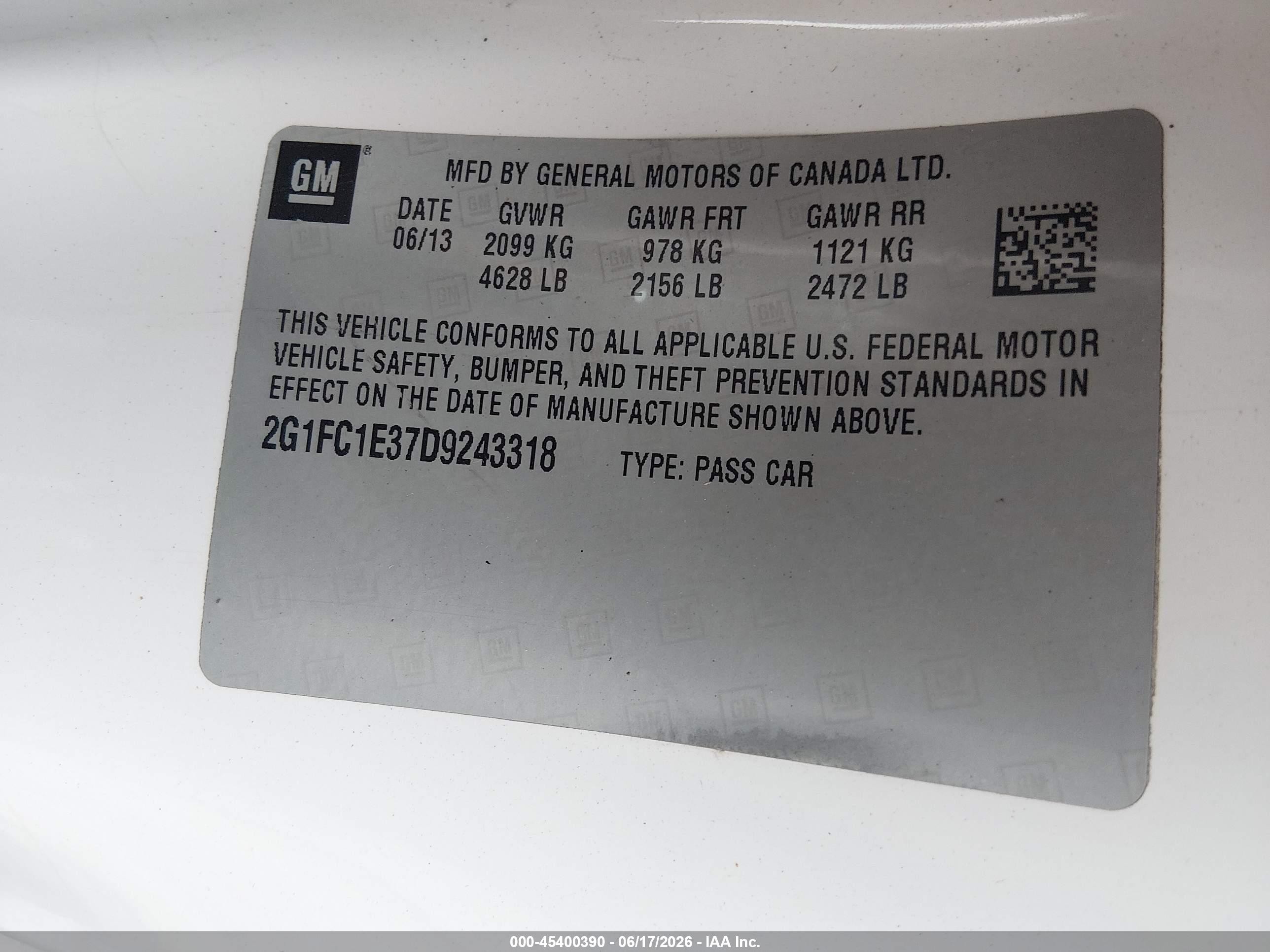 2013 Chevrolet Camaro 2lt White vin: 2G1FC1E37D9243318
