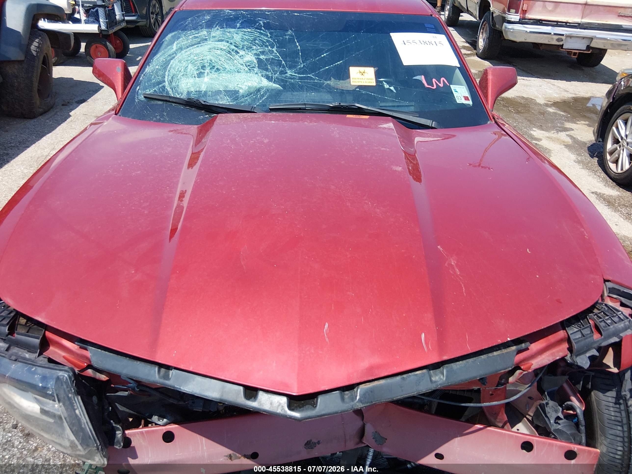 2014 Chevrolet Camaro 2lt Красный vin: 2G1FC1E37E9139820