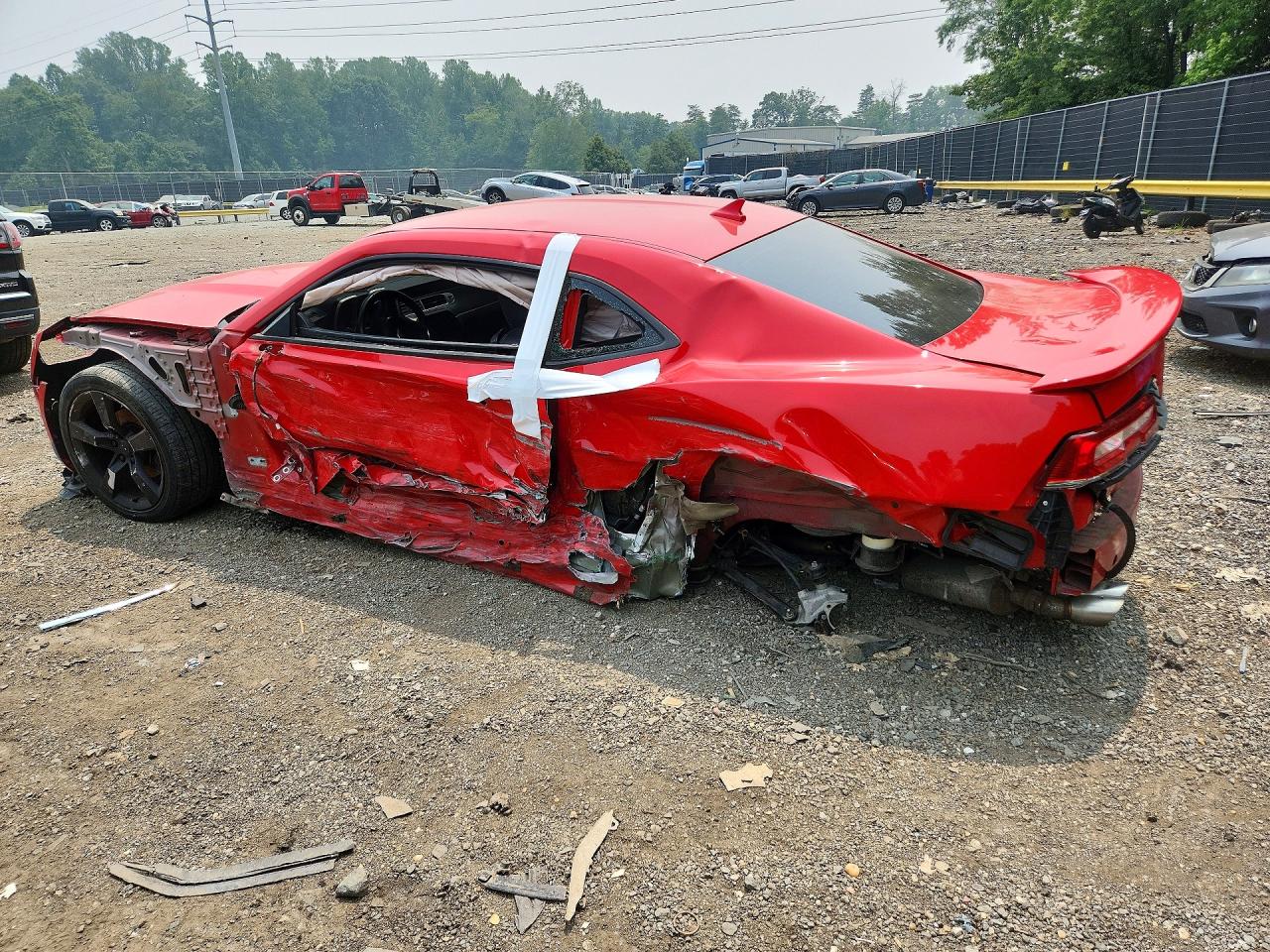 2014 Chevrolet Camaro Lt Red vin: 2G1FC1E37E9266468