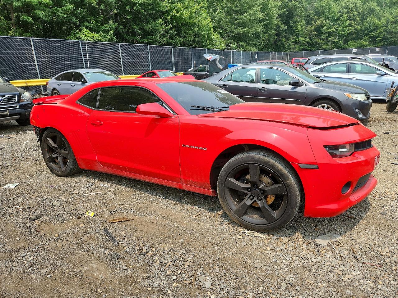 2014 Chevrolet Camaro Lt Red vin: 2G1FC1E37E9266468