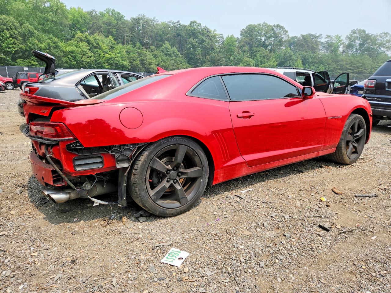 2014 Chevrolet Camaro Lt Red vin: 2G1FC1E37E9266468