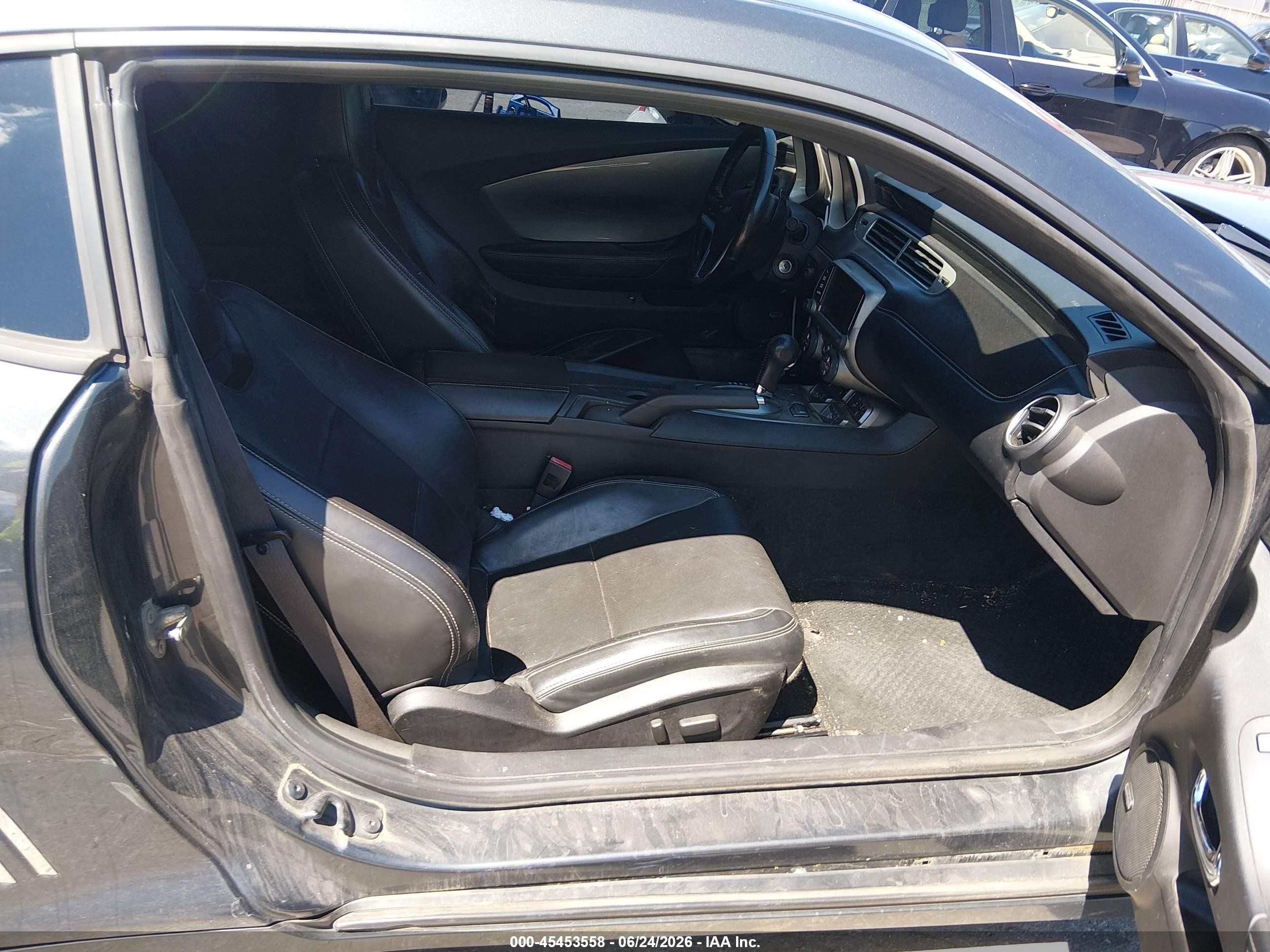 2014 Chevrolet Camaro 2lt Black vin: 2G1FC1E37E9285960