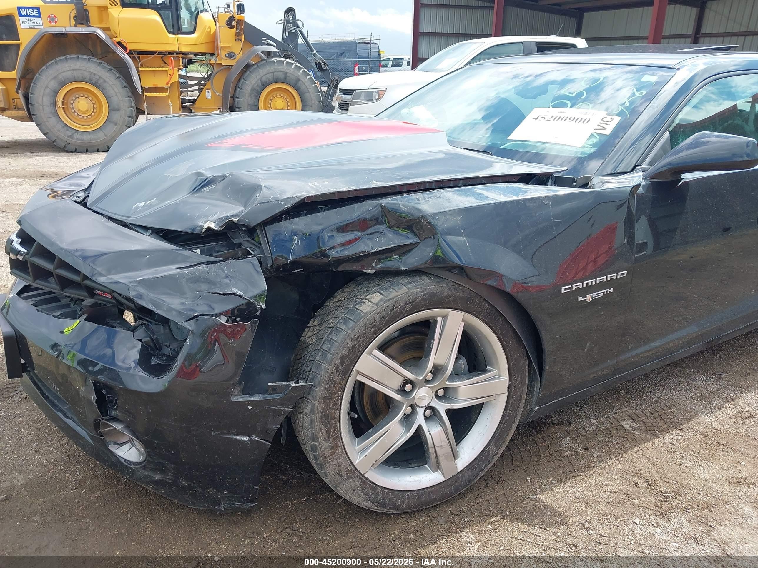 2012 Chevrolet Camaro 2lt Black vin: 2G1FC1E38C9158213