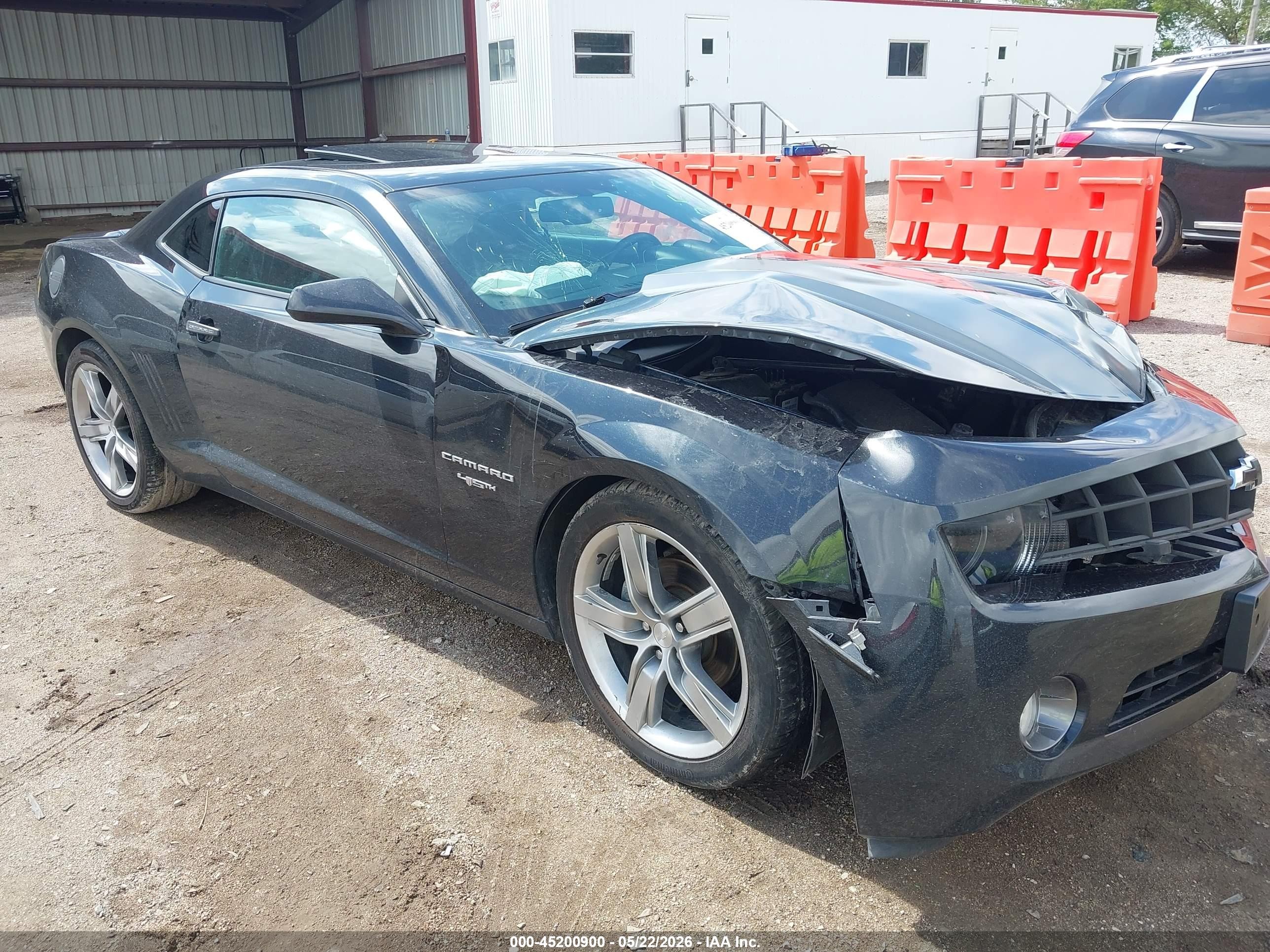 2012 Chevrolet Camaro 2lt Black vin: 2G1FC1E38C9158213