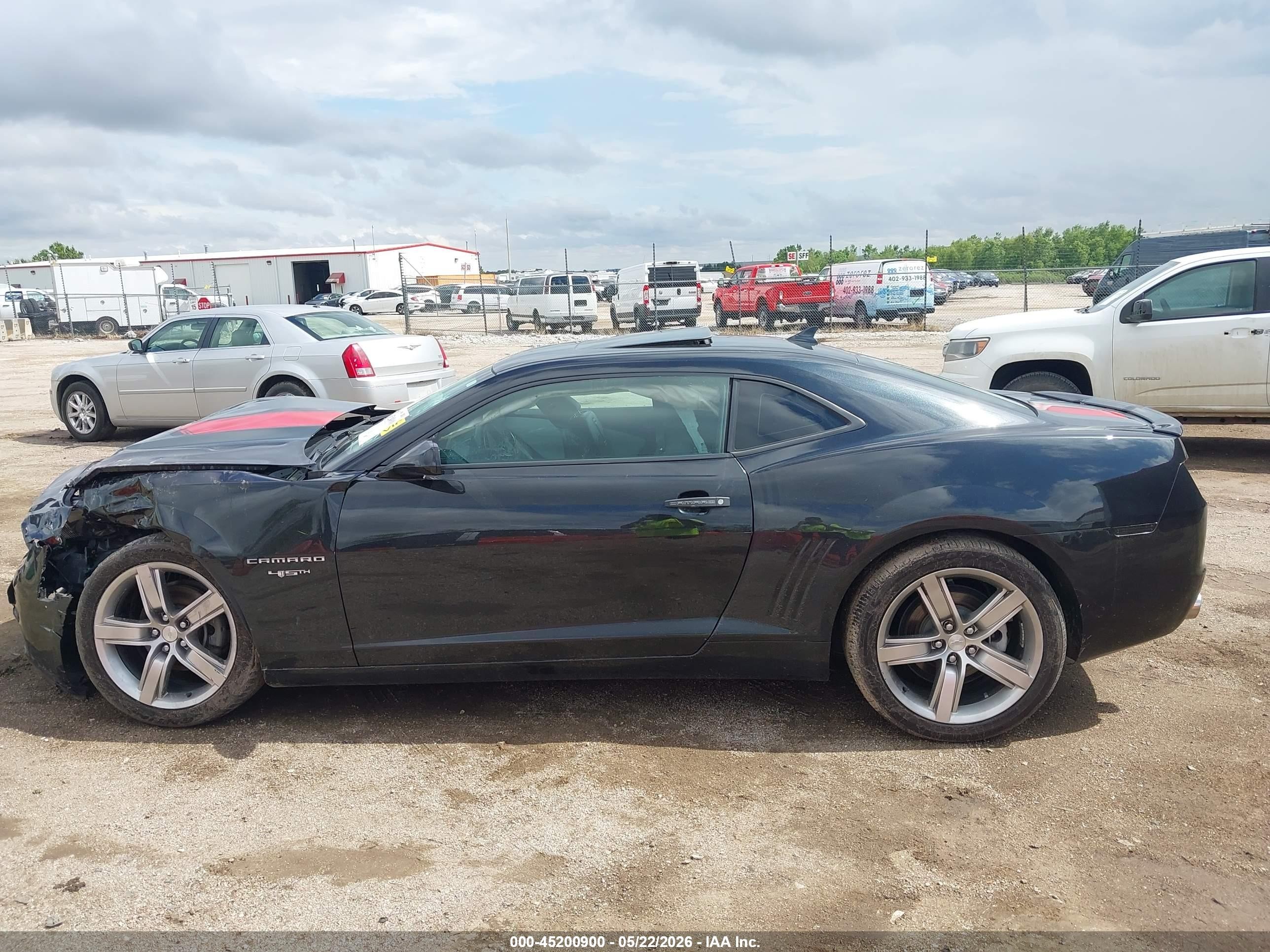 2012 Chevrolet Camaro 2lt Black vin: 2G1FC1E38C9158213