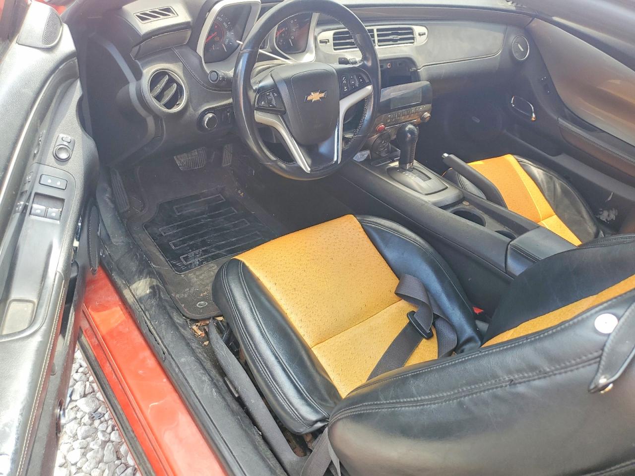 2012 Chevrolet Camaro Lt Orange vin: 2G1FC1E38C9191566