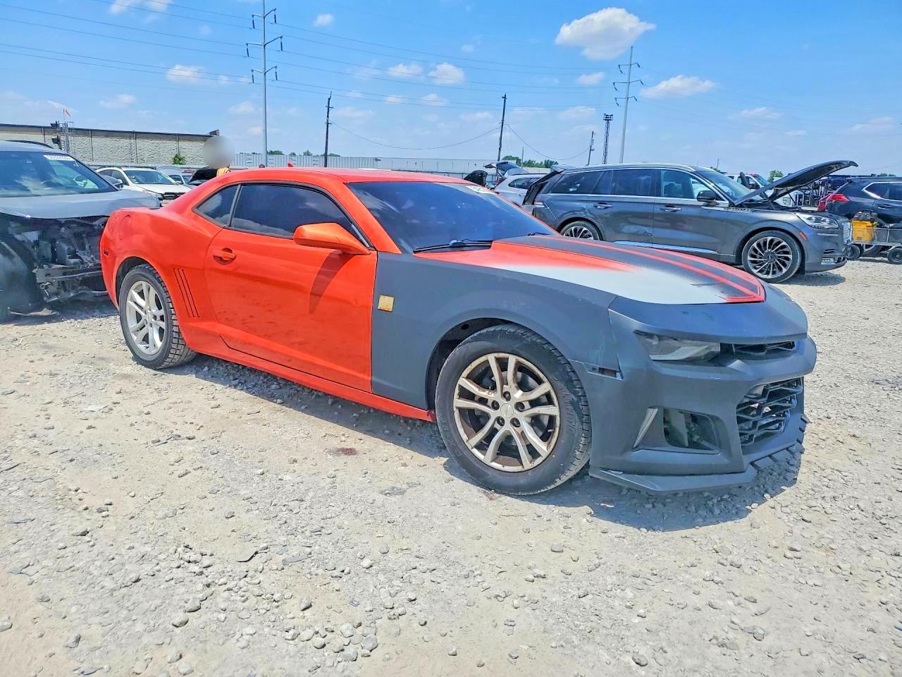 2012 Chevrolet Camaro Lt Orange vin: 2G1FC1E38C9191566