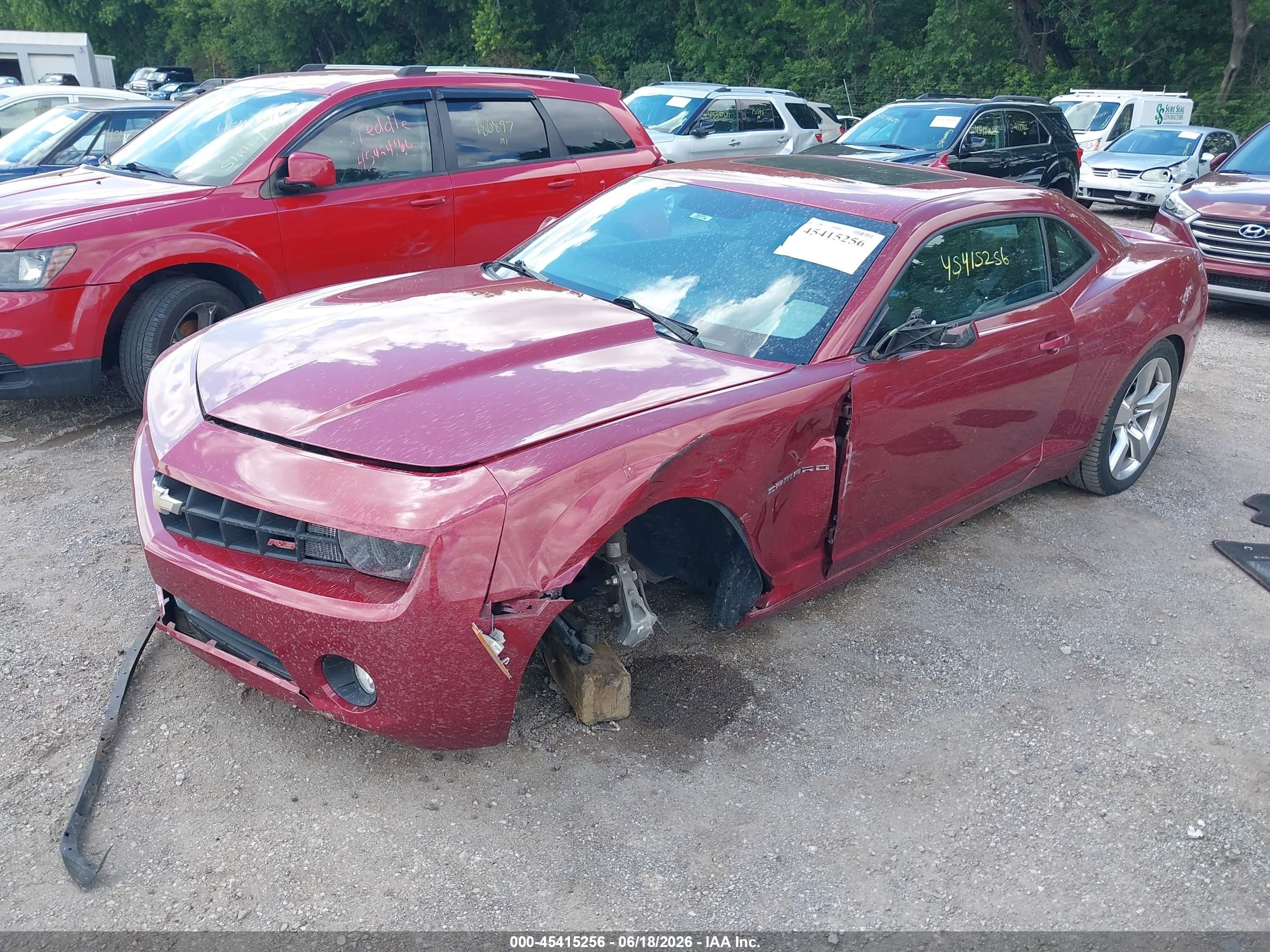 2012 Chevrolet Camaro 2lt Red vin: 2G1FC1E38C9193575