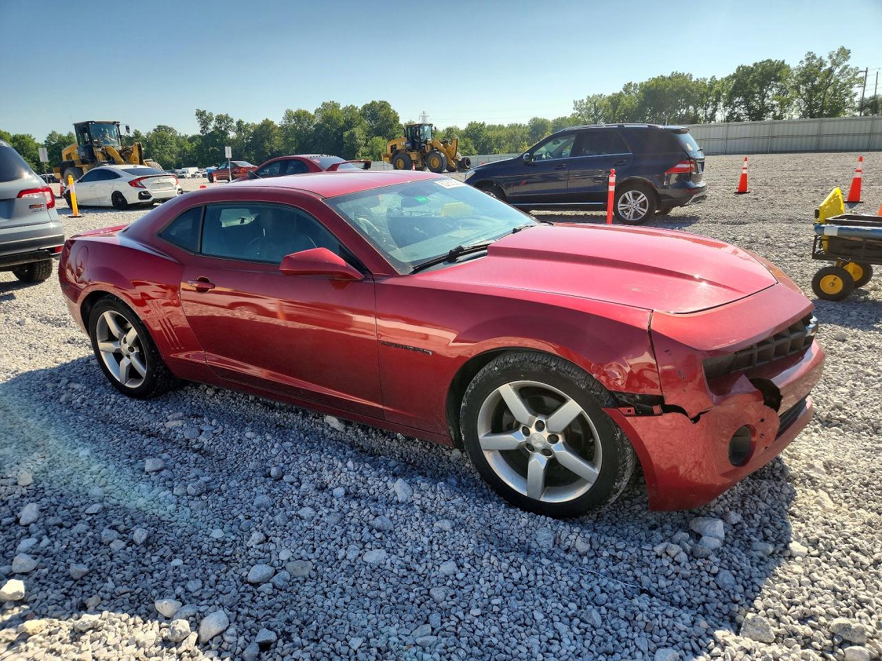2013 Chevrolet Camaro Lt Red vin: 2G1FC1E38D9166779