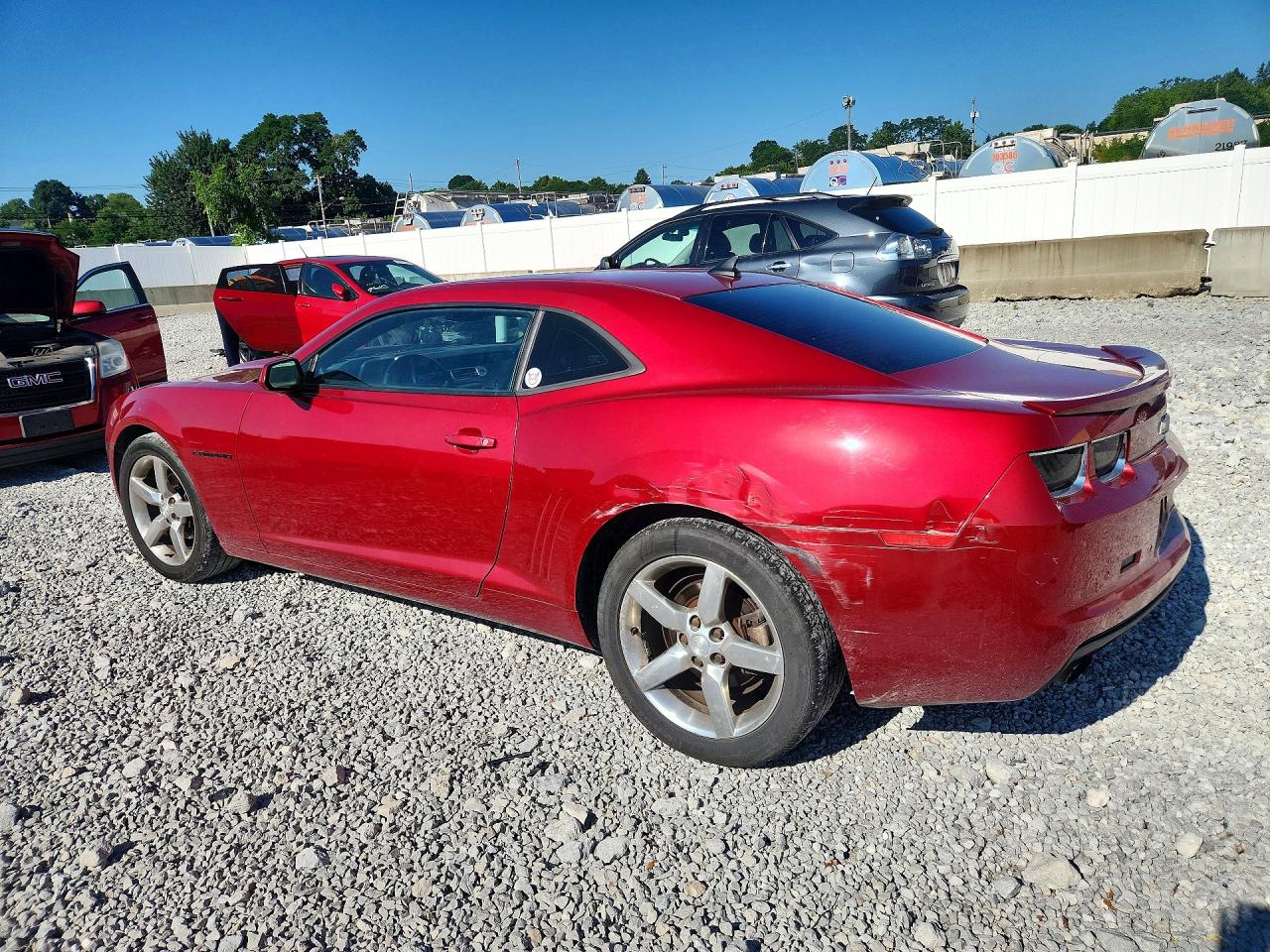 2013 Chevrolet Camaro Lt Red vin: 2G1FC1E38D9166779